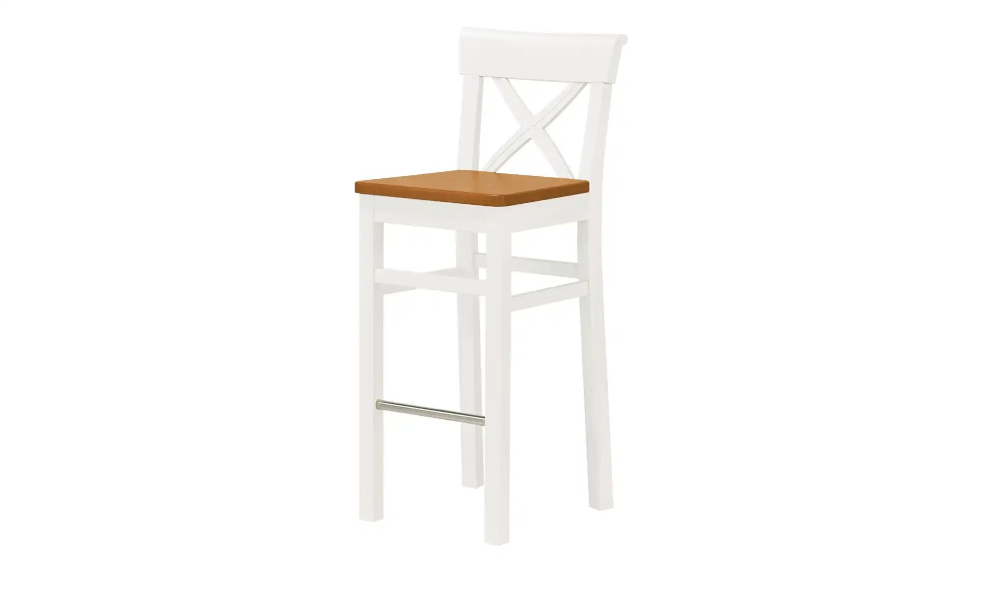 maison bleue Barstuhl  Florian ¦ weiß ¦ Maße (cm): B: 43,5 H: 106 T: 44.0 P günstig online kaufen