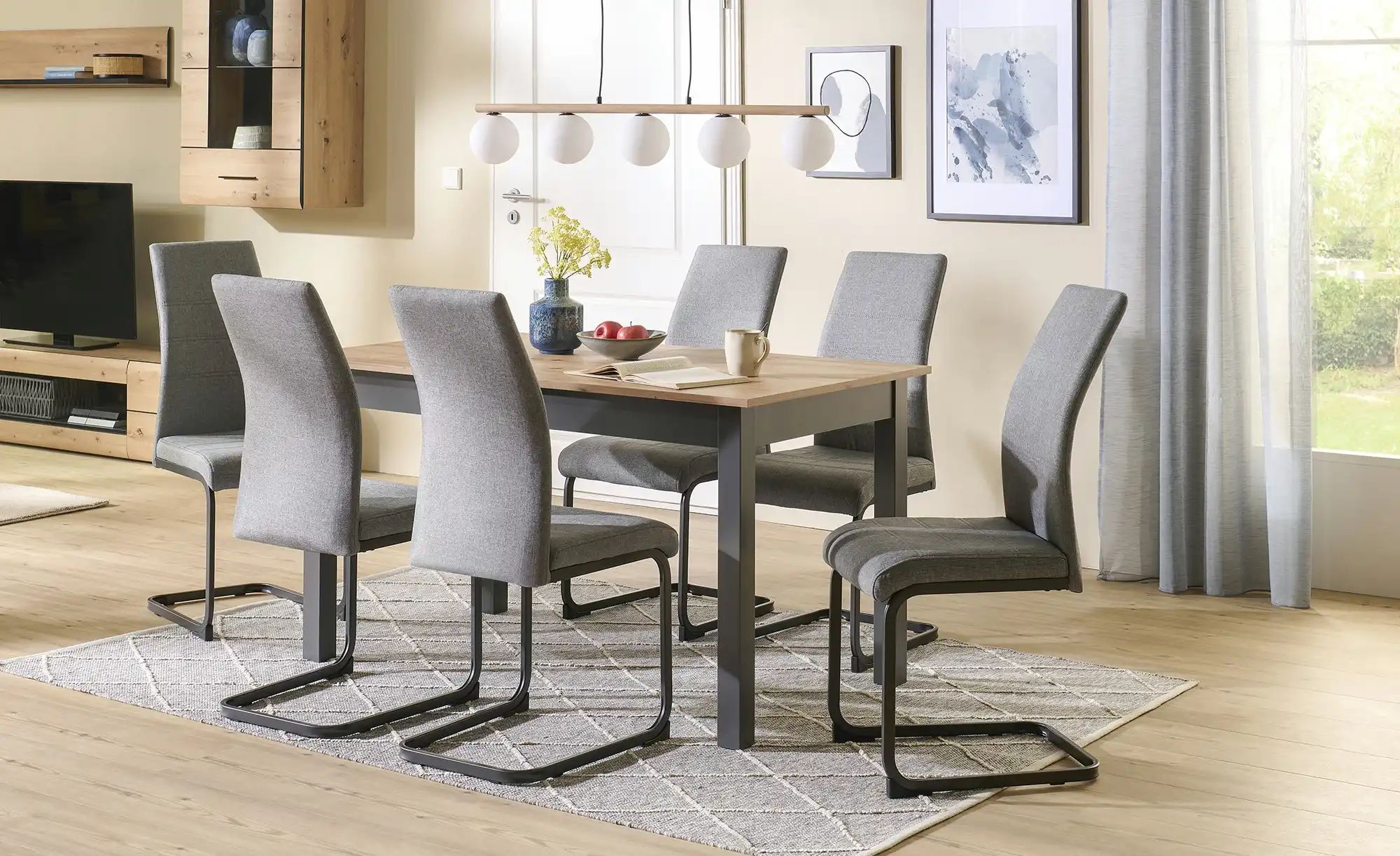 Thumbnail - Schwingstuhl  Eick ¦ grau ¦ Maße (cm): B: 42 H: 100 T: 58.0 Stühle > Schwingstühle - Höffner