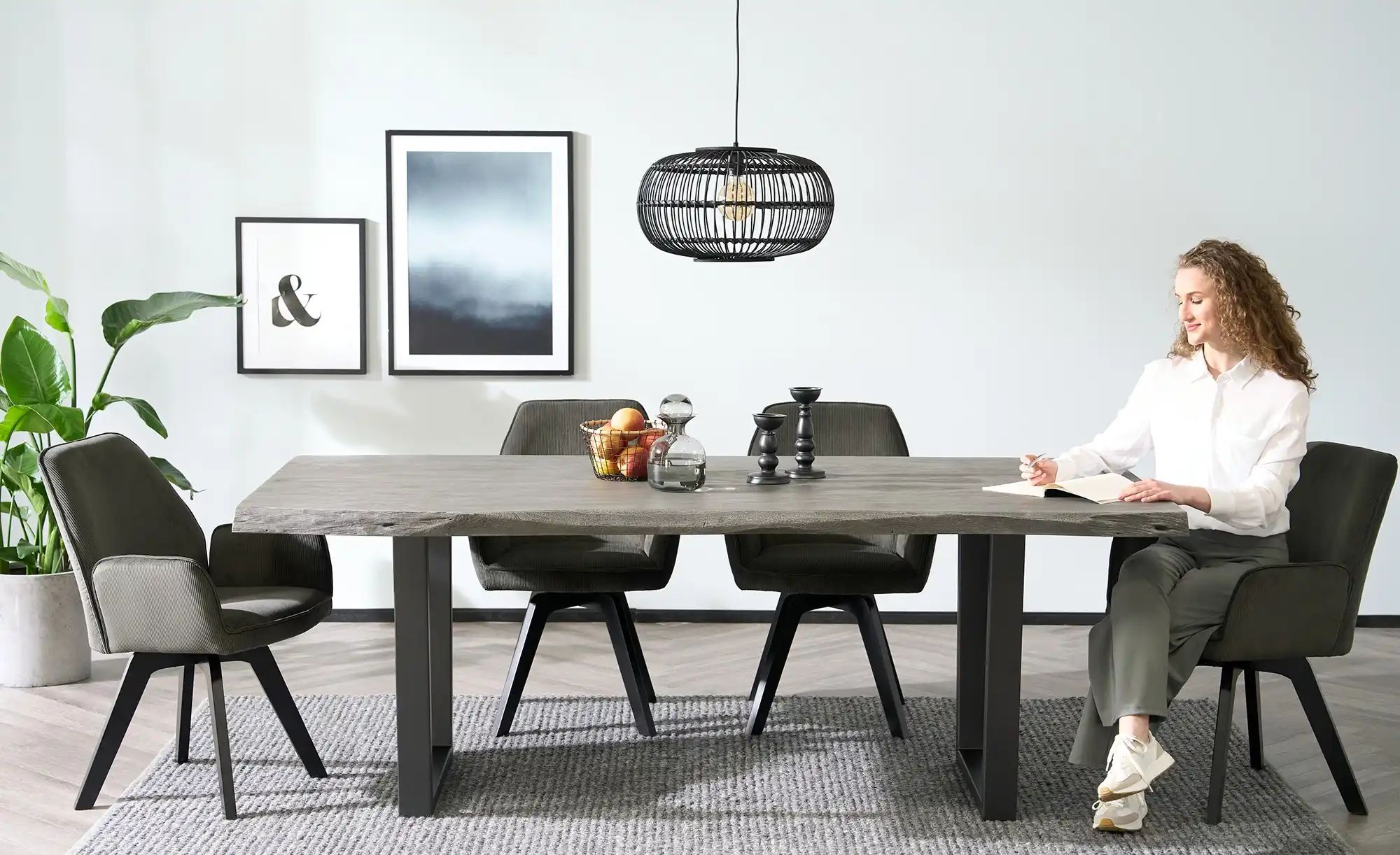 Thumbnail - Dine + Mine Kufentisch  SigNature One ¦ grau ¦ Maße (cm): B: 100 H: 79,5 Tische > Esstische > Esstische massiv - Höffner