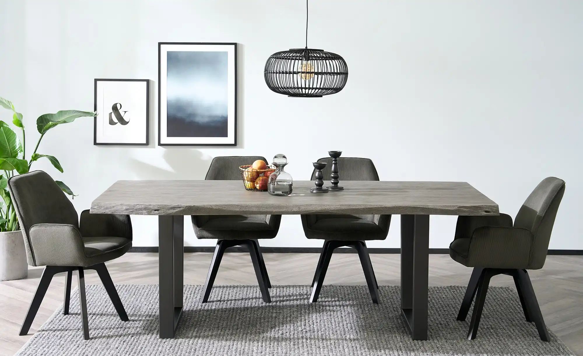 Thumbnail - Dine + Mine Kufentisch  SigNature One ¦ grau ¦ Maße (cm): B: 100 H: 79,5 Tische > Esstische > Esstische massiv - Höffner