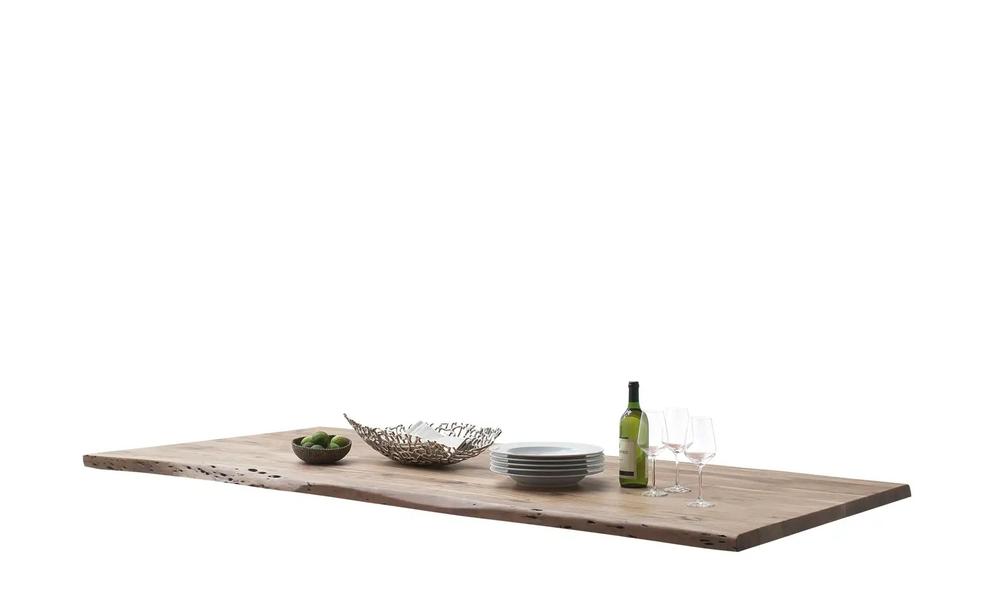 Thumbnail - Dine + Mine Tischplatte mit Baumkante SigNature One ¦ holzfarben ¦ Maße (cm): B: 100 H: 3,5 Tische > Tischplatten - Höff...