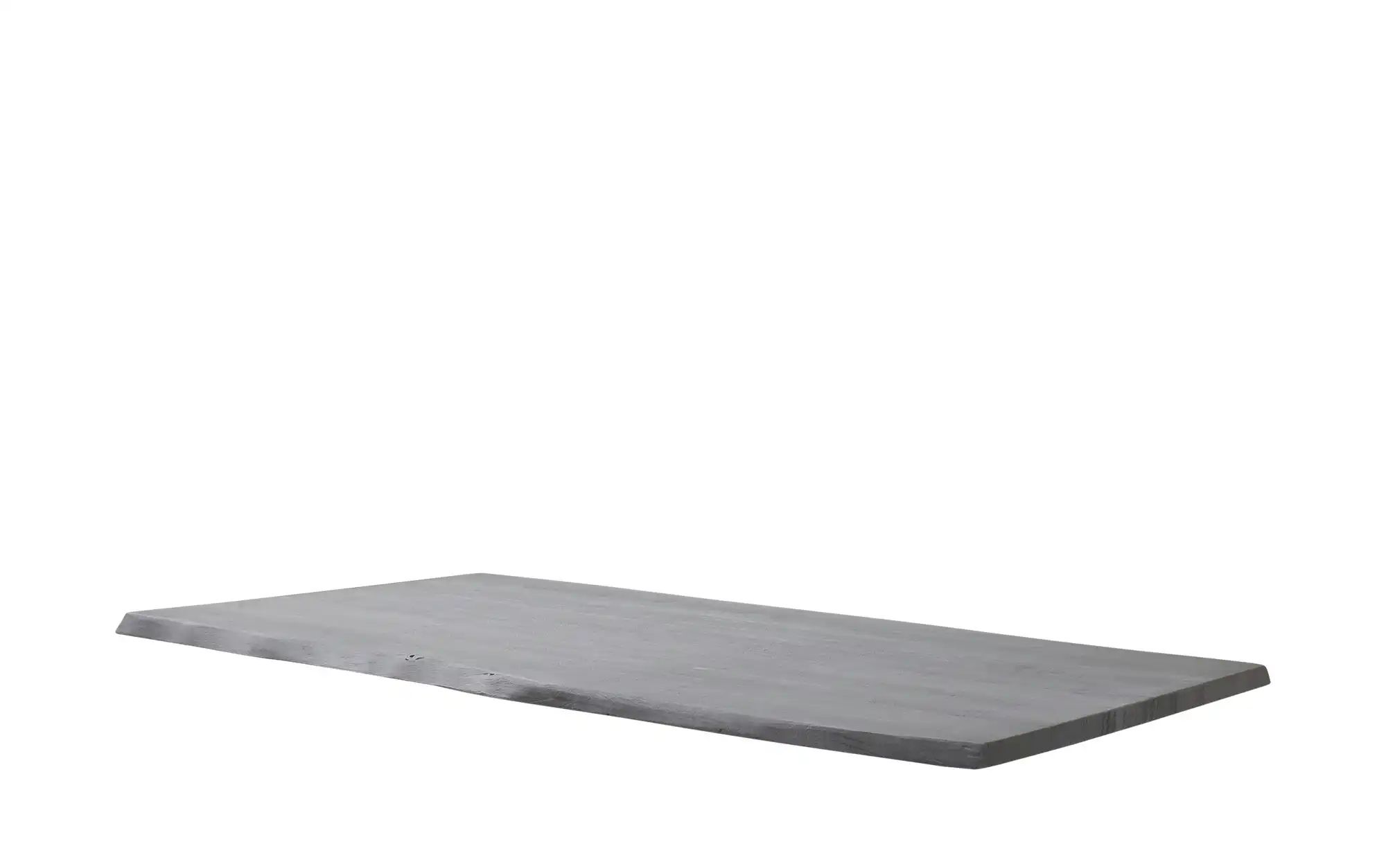Dine + Mine Tischplatte mit Baumkante SigNature One ¦ grau ¦ Maße (cm): B: 100 H: 3,5 Tische > Tischplatten - Höffner