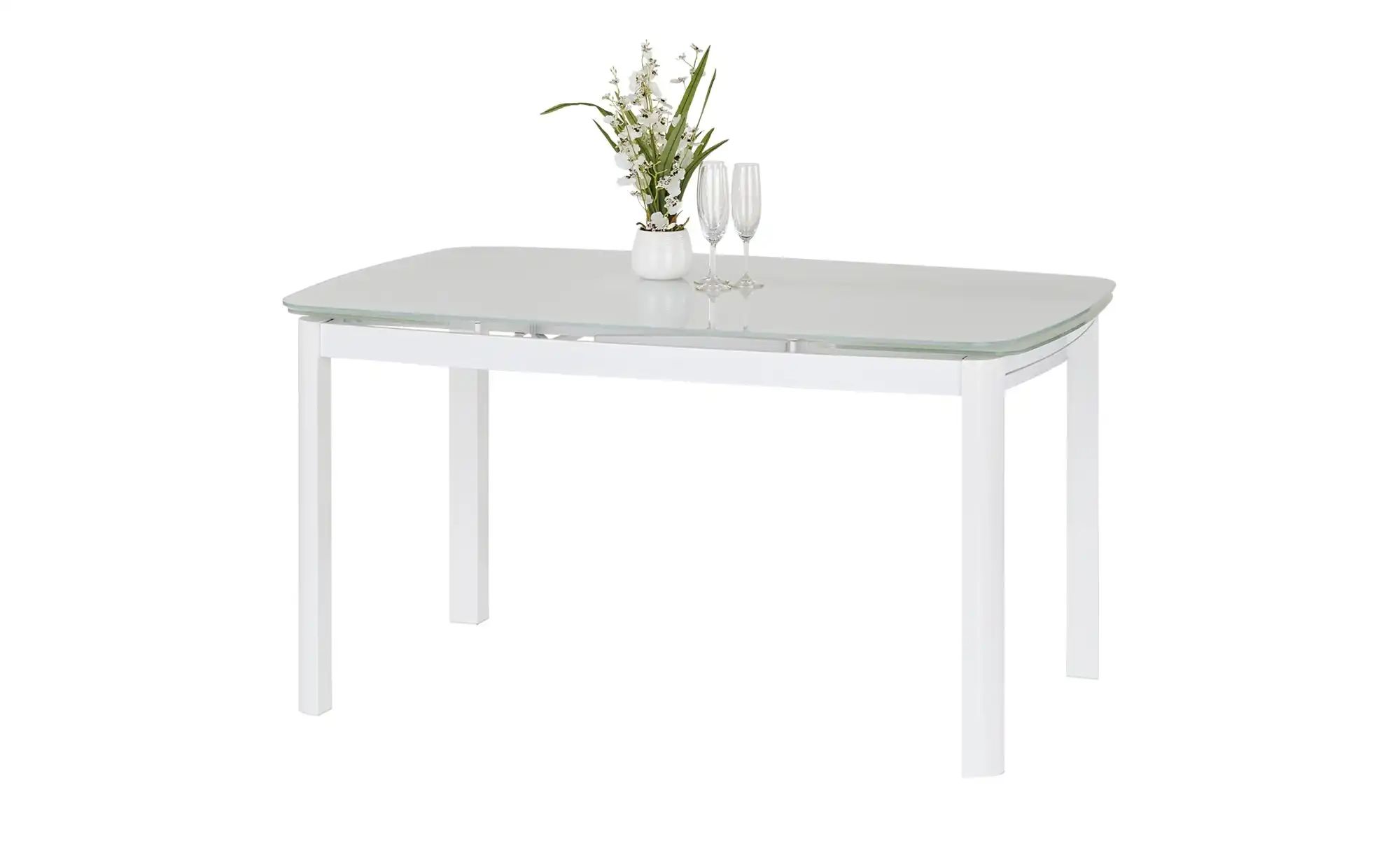 uno Glastisch ausziehbar Terry ¦ weiß ¦ Maße (cm): B: 90 H: 75,5 Tische > E günstig online kaufen