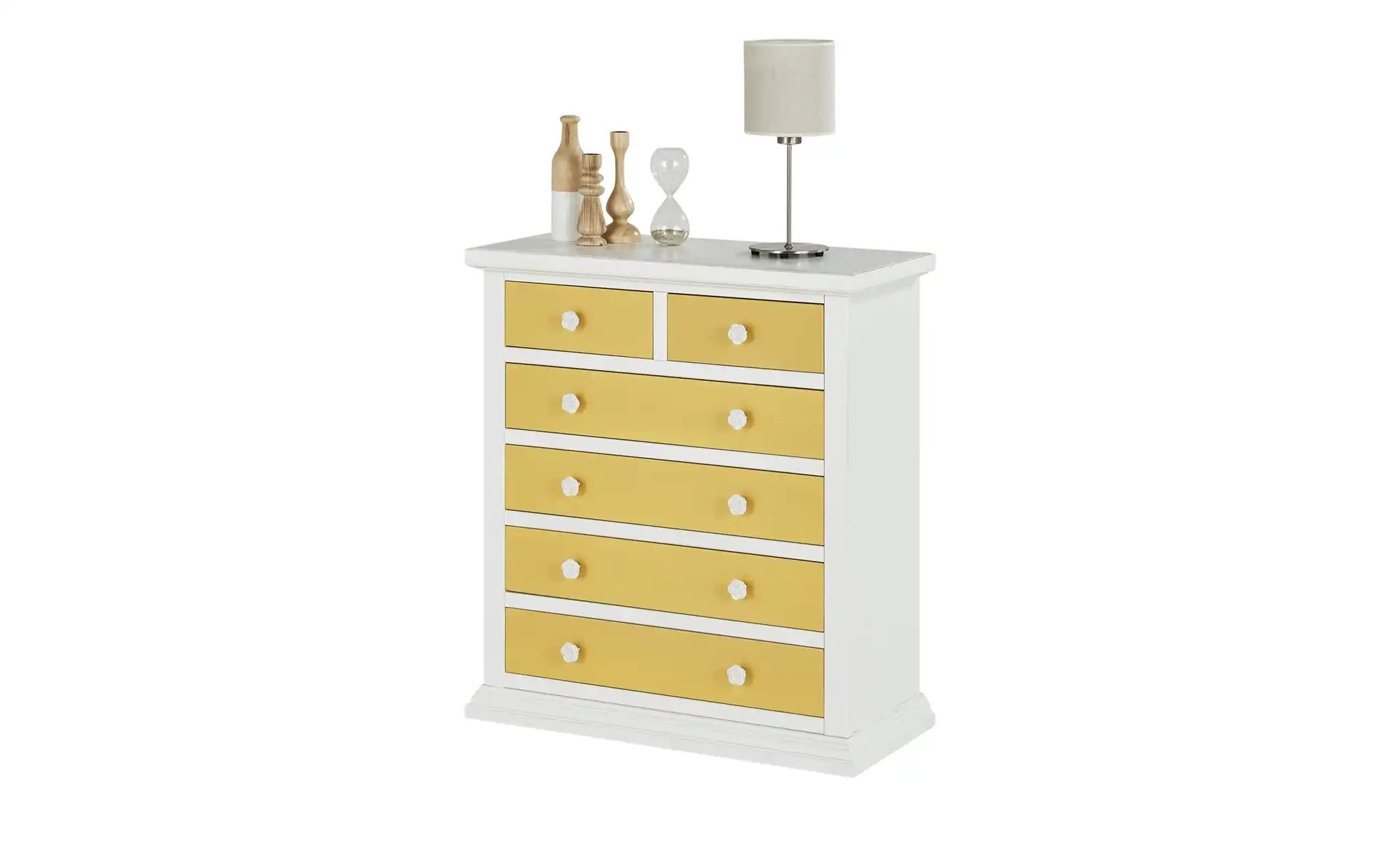 Kommode  Ilmenau ¦ gelb ¦ Maße (cm): B: 88 H: 94 T: 40 Kommoden & Sideboard günstig online kaufen