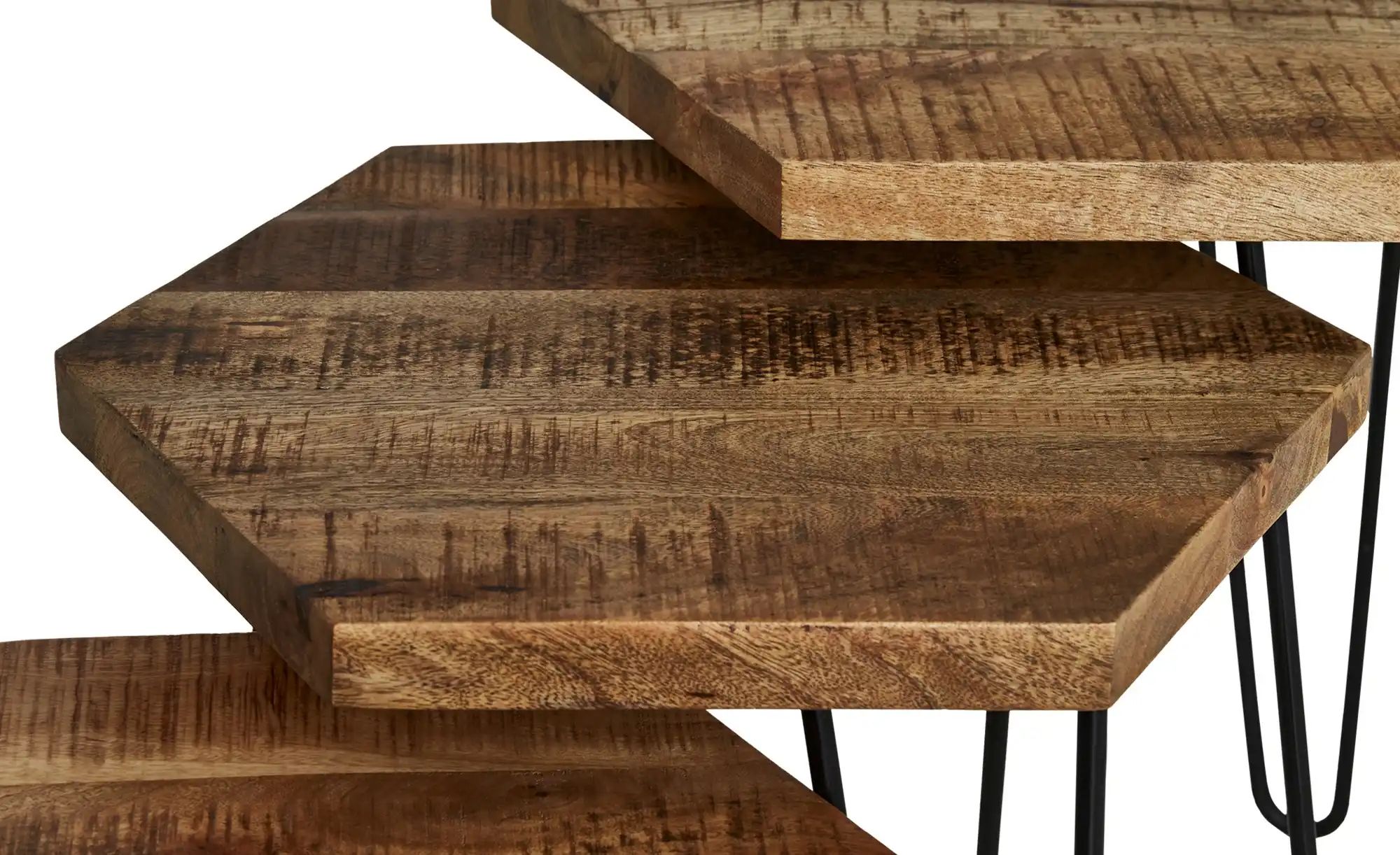 Beistelltische  3er-Set  Velletri ¦ holzfarben ¦ Maße (cm): B: 51 H: 44 T: günstig online kaufen
