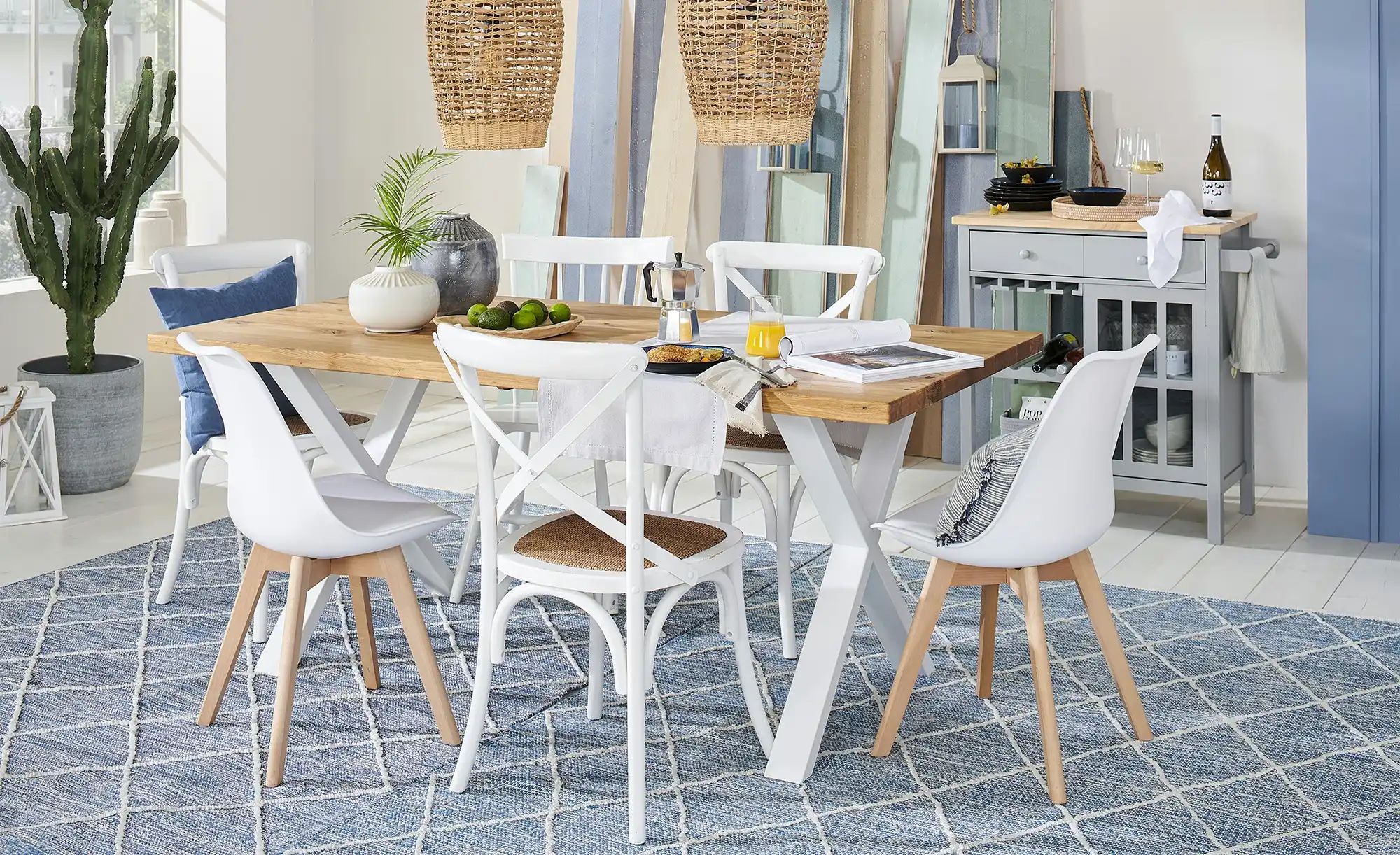 Thumbnail - Servierwagen in Landhaus-Optik Butcher ¦ grau ¦ Maße (cm): B: 86,5 H: 88,5 T: 44.0 Tische > Servierwagen - Höffner