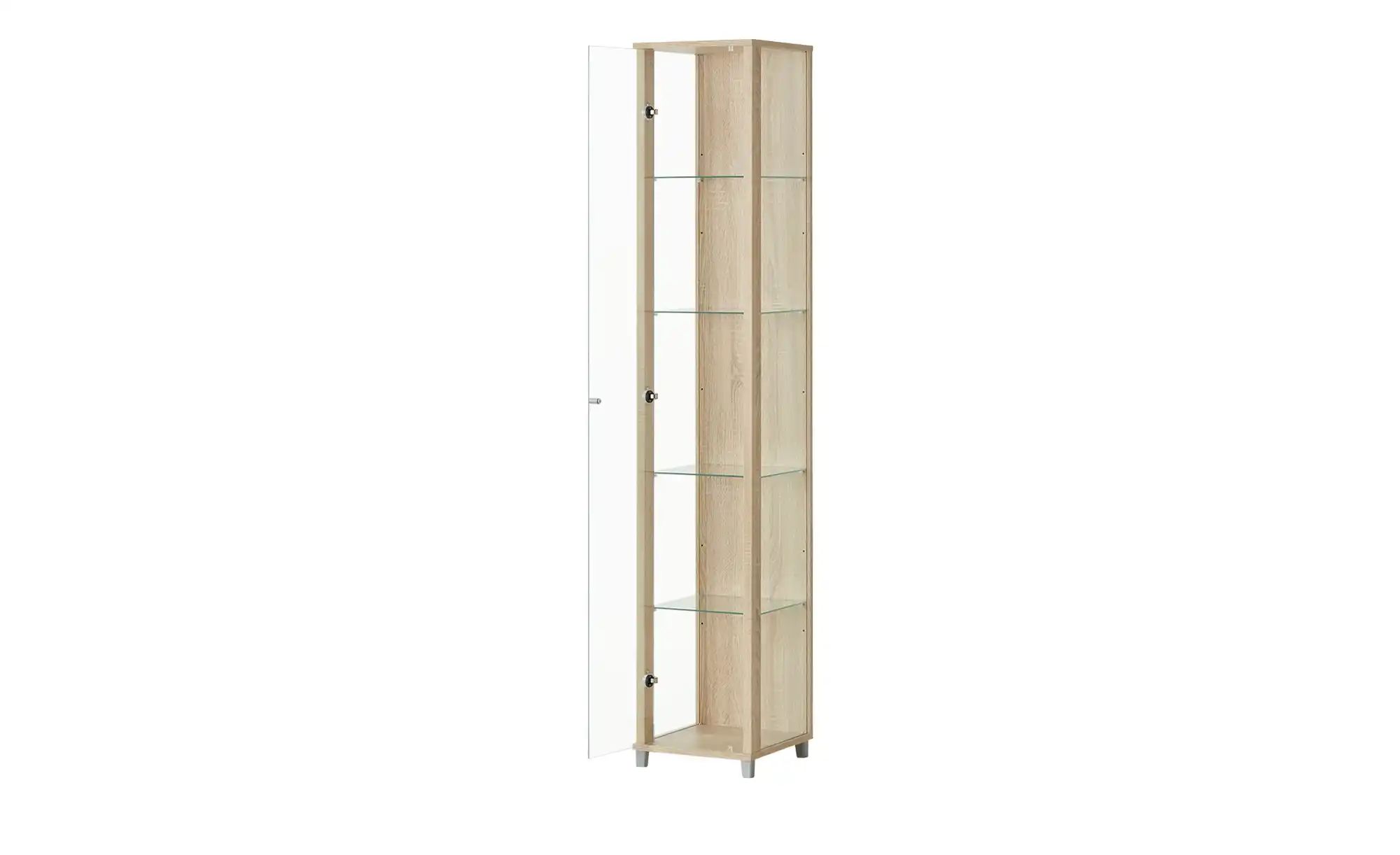 Thumbnail - Vitrine 1-türig BEN ¦ holzfarben ¦ Maße (cm): B: 32 H: 172 T: 33.0 Schränke > Vitrinen - Höffner