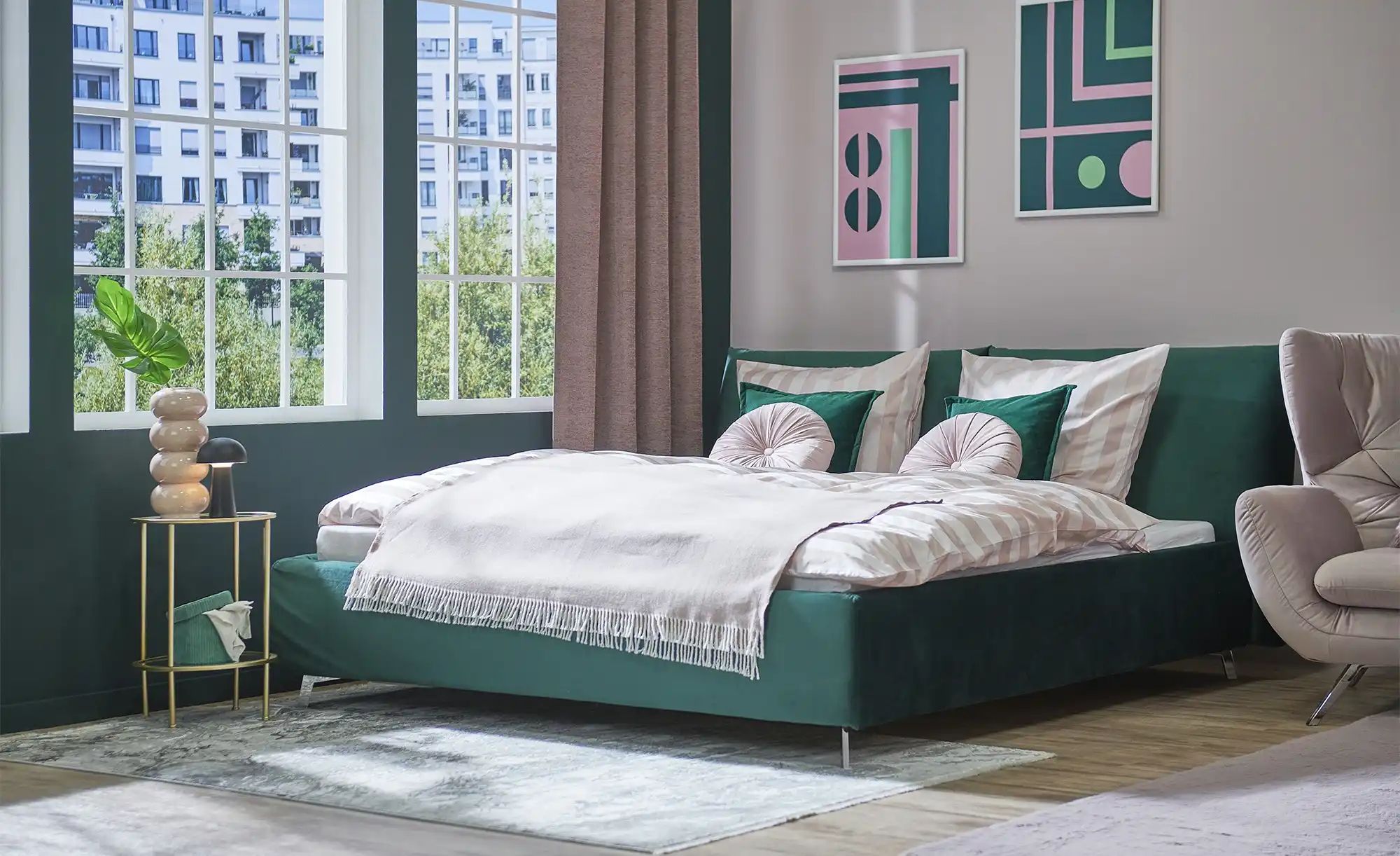 Beistelltisch  Harra ¦ gold ¦ Maße (cm): H: 55  Ø: 38 Tische > Beistelltisc günstig online kaufen