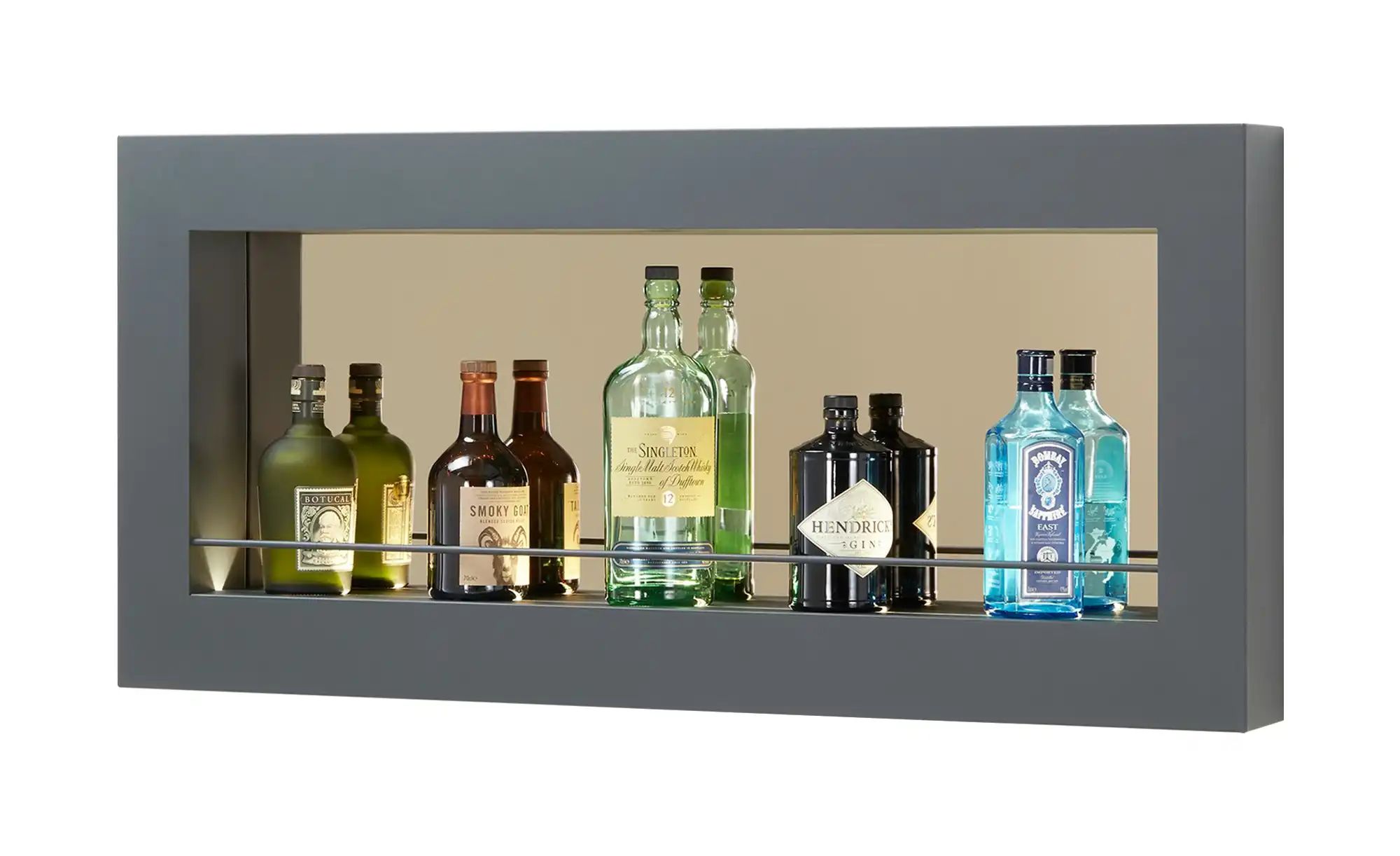 Wandregal / Barelement  Carlazzo ¦ grau ¦ Maße (cm): B: 110 H: 52 T: 12.0 R günstig online kaufen