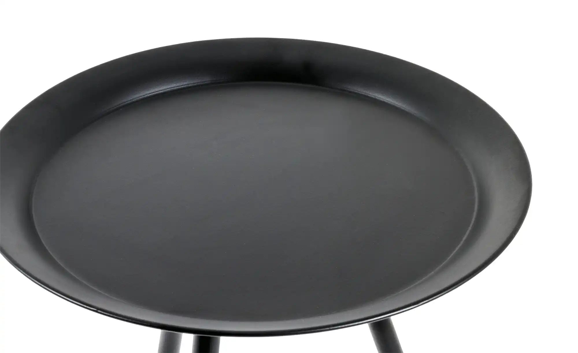 Beistelltisch   Harsum  ¦ schwarz ¦ Maße (cm): H: 47  Ø: 38 Tische > Beiste günstig online kaufen
