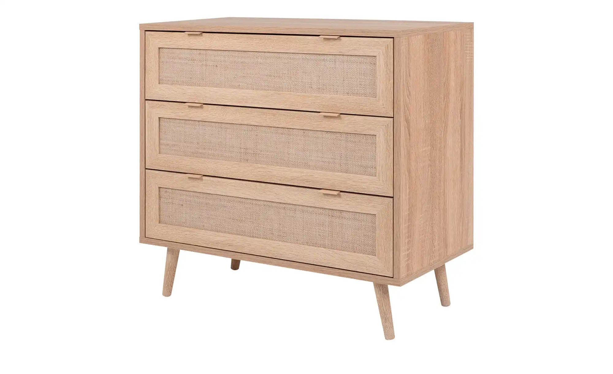 Kommode mit 3 Schubkästen Rafia ¦ holzfarben ¦ Maße (cm): B: 80 H: 79,8 T: günstig online kaufen