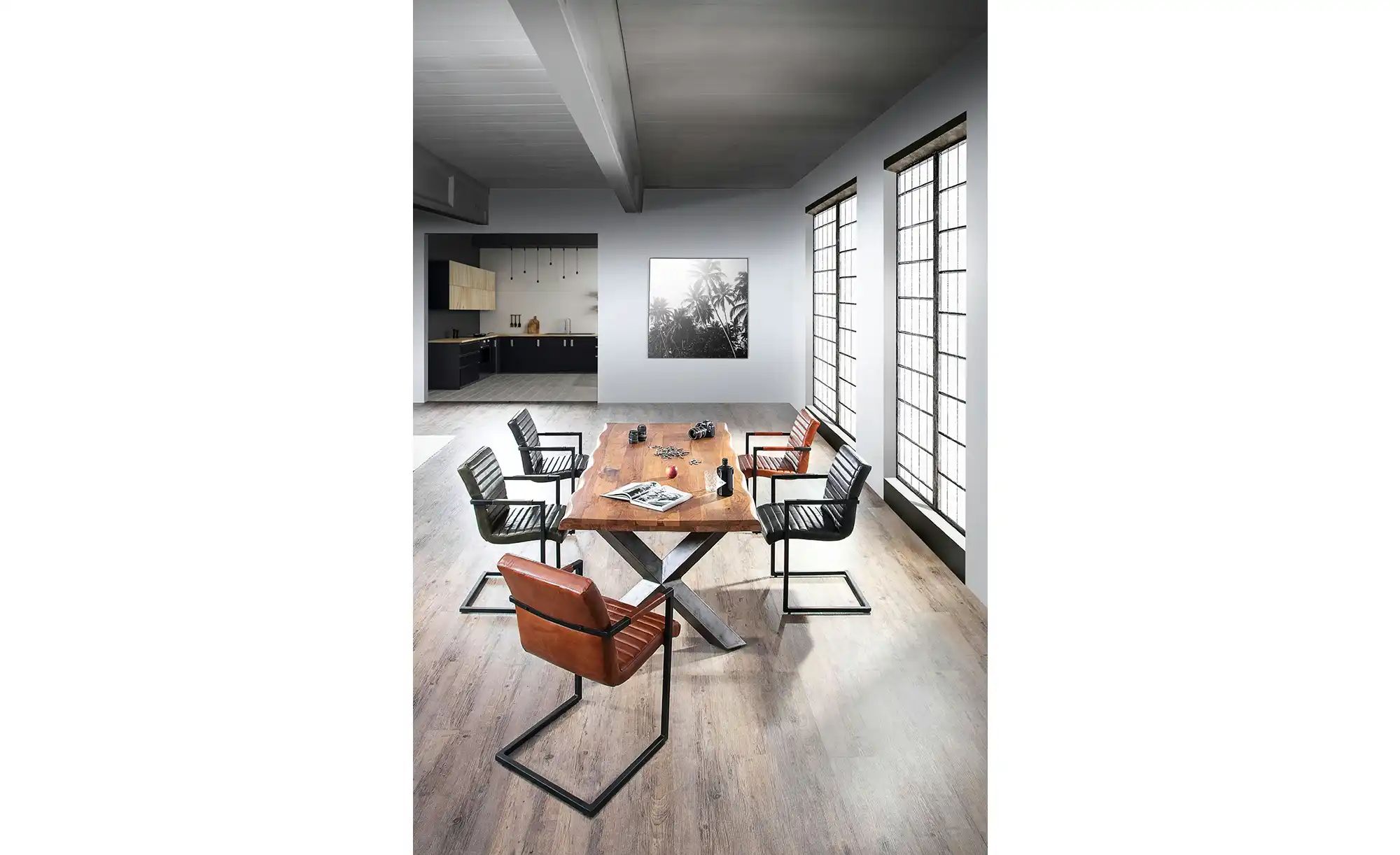 Freischwinger   Buff  ¦ schwarz ¦ Maße (cm): B: 52 H: 87 T: 64.0 Stühle > S günstig online kaufen