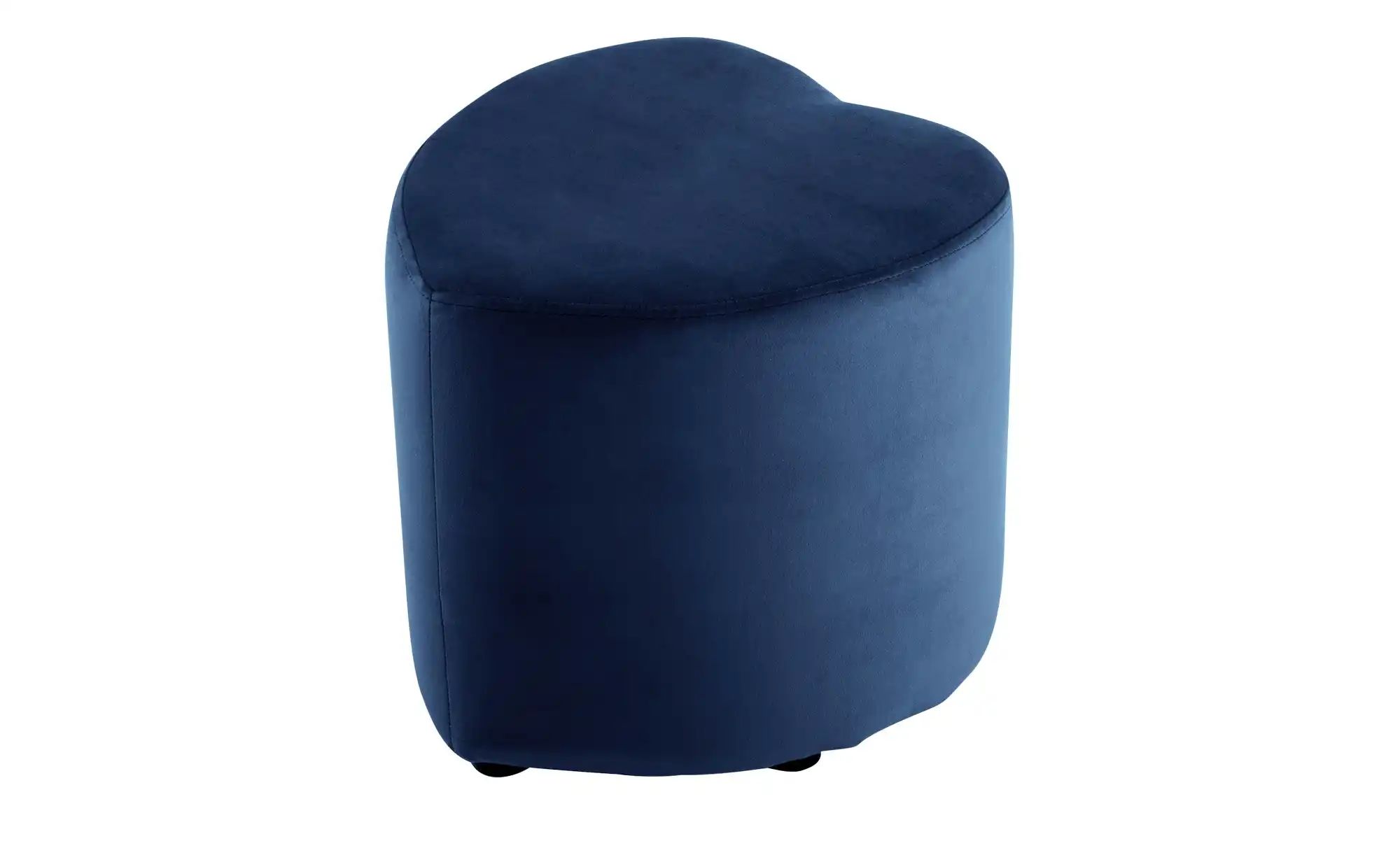 Hocker  Love ¦ blau ¦ Maße (cm): B: 45 H: 47 T: 47 Polstermöbel > Hocker - günstig online kaufen