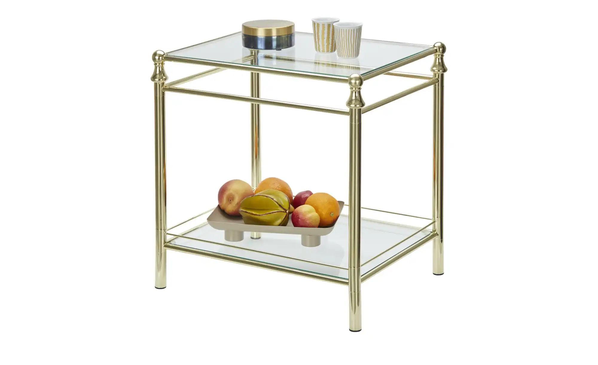 Thumbnail - Beistelltisch  Halver ¦ gold ¦ Maße (cm): B: 52 H: 53 T: 42.0 Tische > Beistelltische > Beistelltische ohne Rollen - Höf...