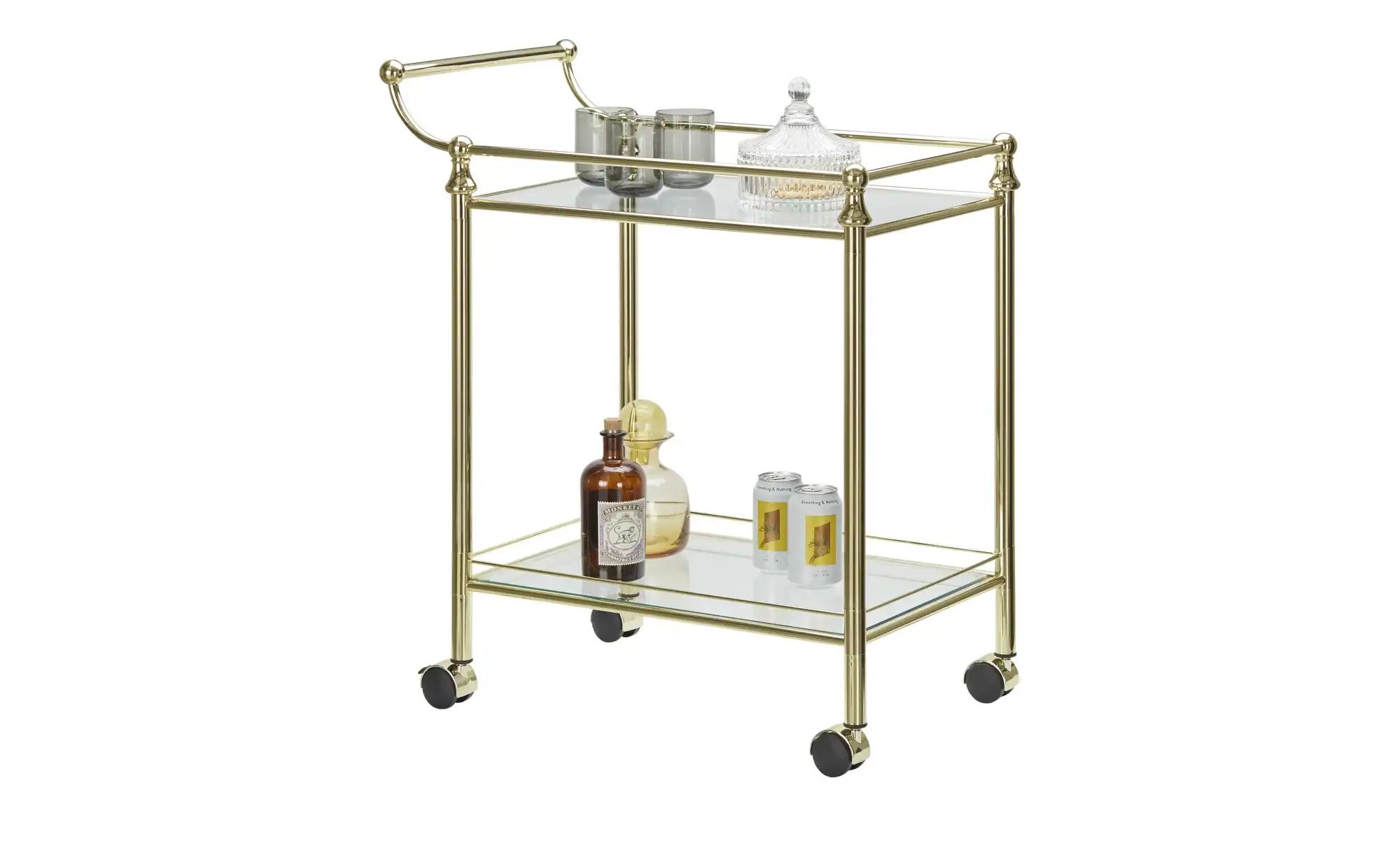 Servierwagen  Halver ¦ gold ¦ Maße (cm): B: 68 H: 78 T: 40.0 Tische > Servi günstig online kaufen