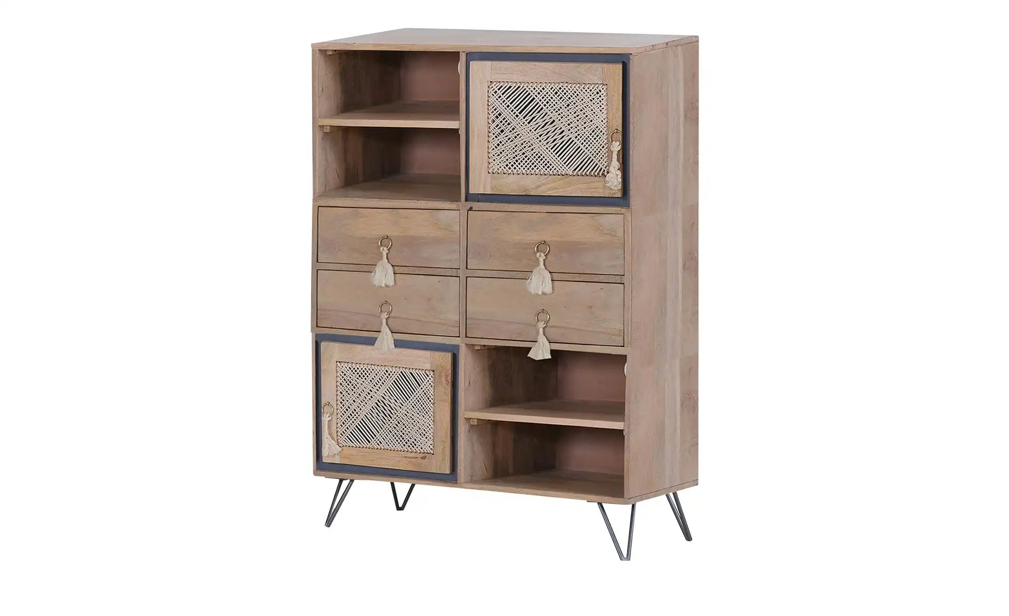 Highboard  Almina ¦ holzfarben ¦ Maße (cm): B: 90 H: 165 T: 45.0 Kommoden & günstig online kaufen