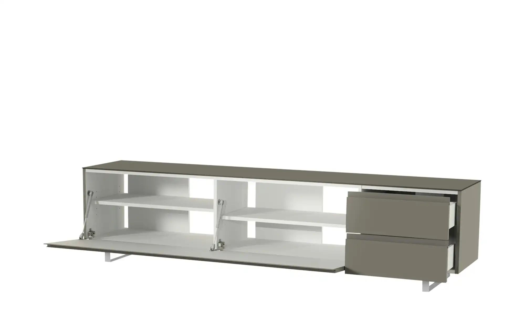 Thumbnail - TV Board Nicolo Phono ¦ grau ¦ Maße (cm): B: 210 H: 51 T: 45.0 Kommoden & Sideboards > TV Lowboards - Höffner