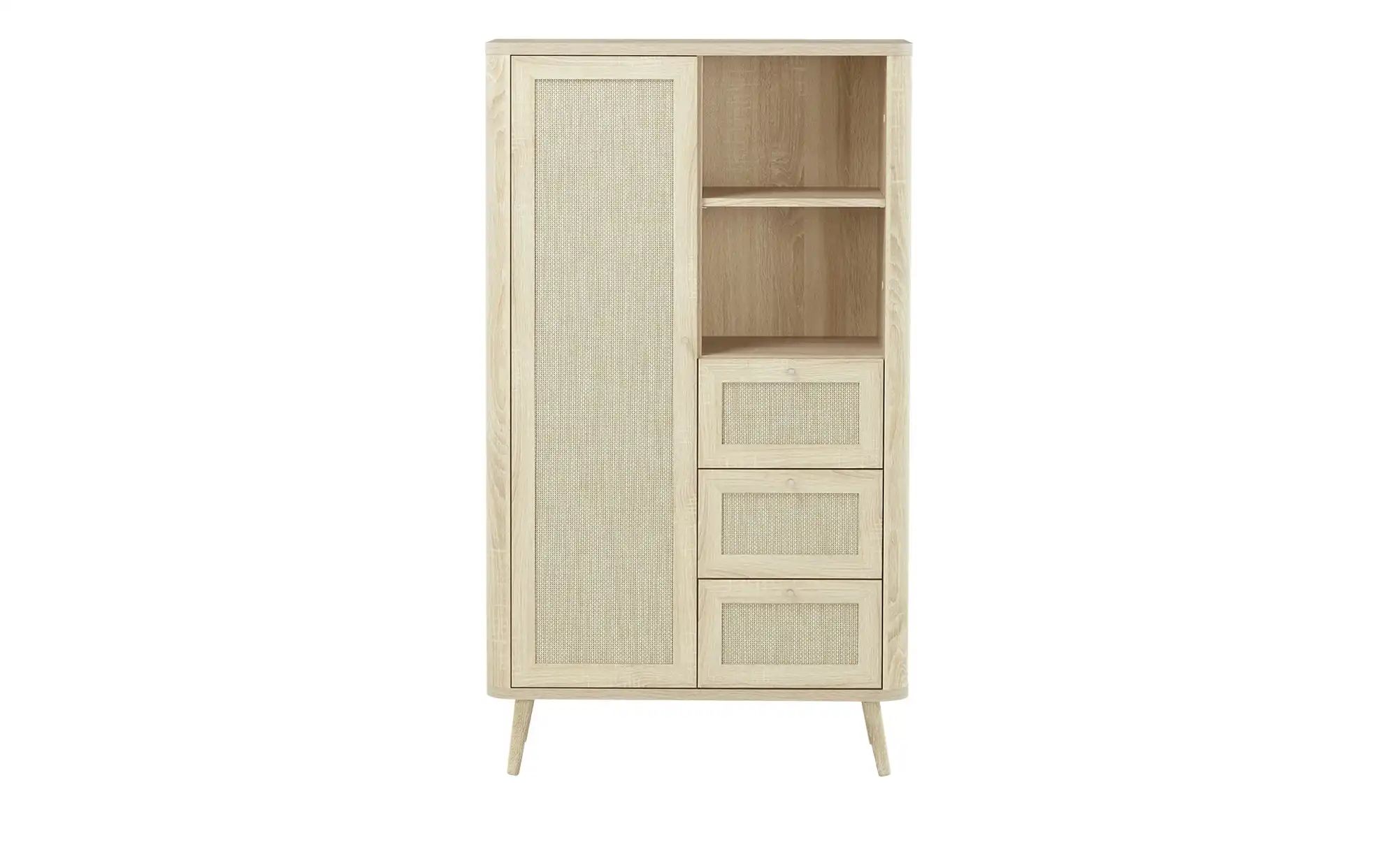 Thumbnail - Roomers Highboard Rafia Premium ¦ holzfarben ¦ Maße (cm): B: 80,9 H: 138,6 T: 40.0 Kommoden & Sideboards > Highboards -...