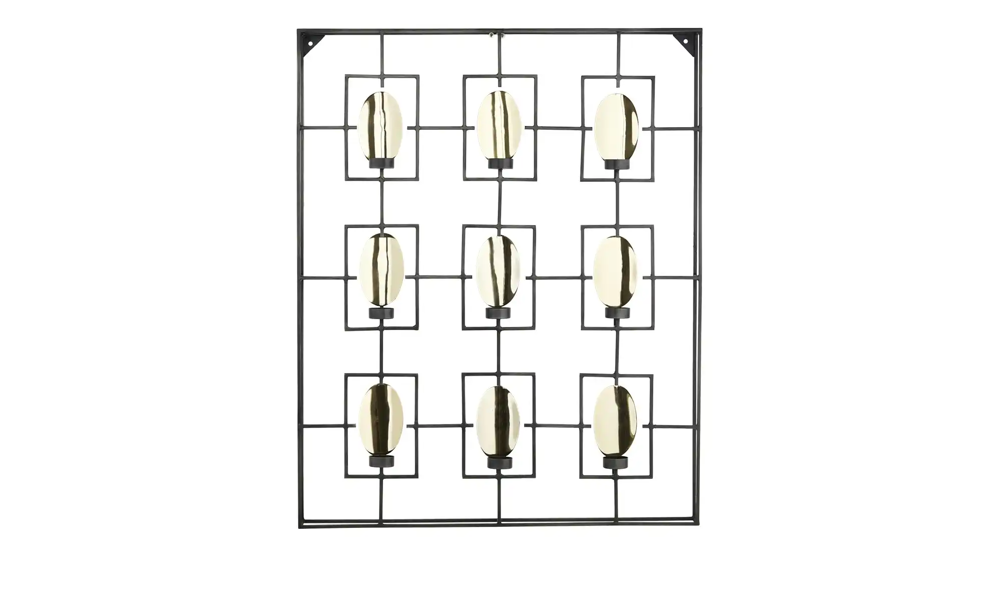 Wanddekoration mit Teelichthalter ¦ schwarz ¦ Metall Accessoires Kerzen Lichter Kerzenständer Höffner  - Onlineshop Möbel Höffner