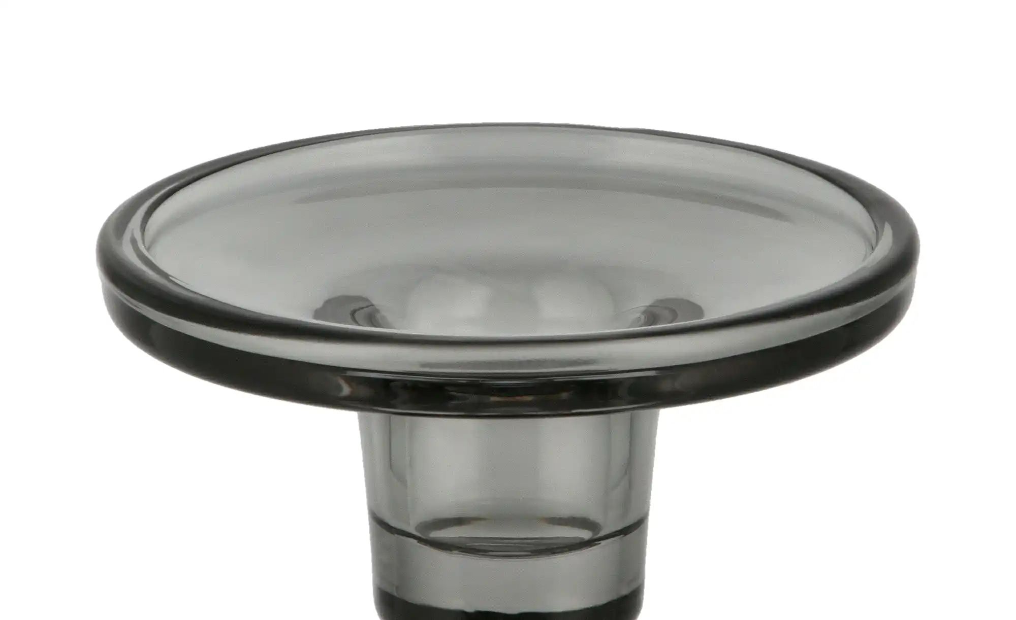 Kerzenhalter   ¦ grau ¦ Glas ¦ Maße (cm): H: 18,5  Ø: 9.3 Accessoires > Ker günstig online kaufen
