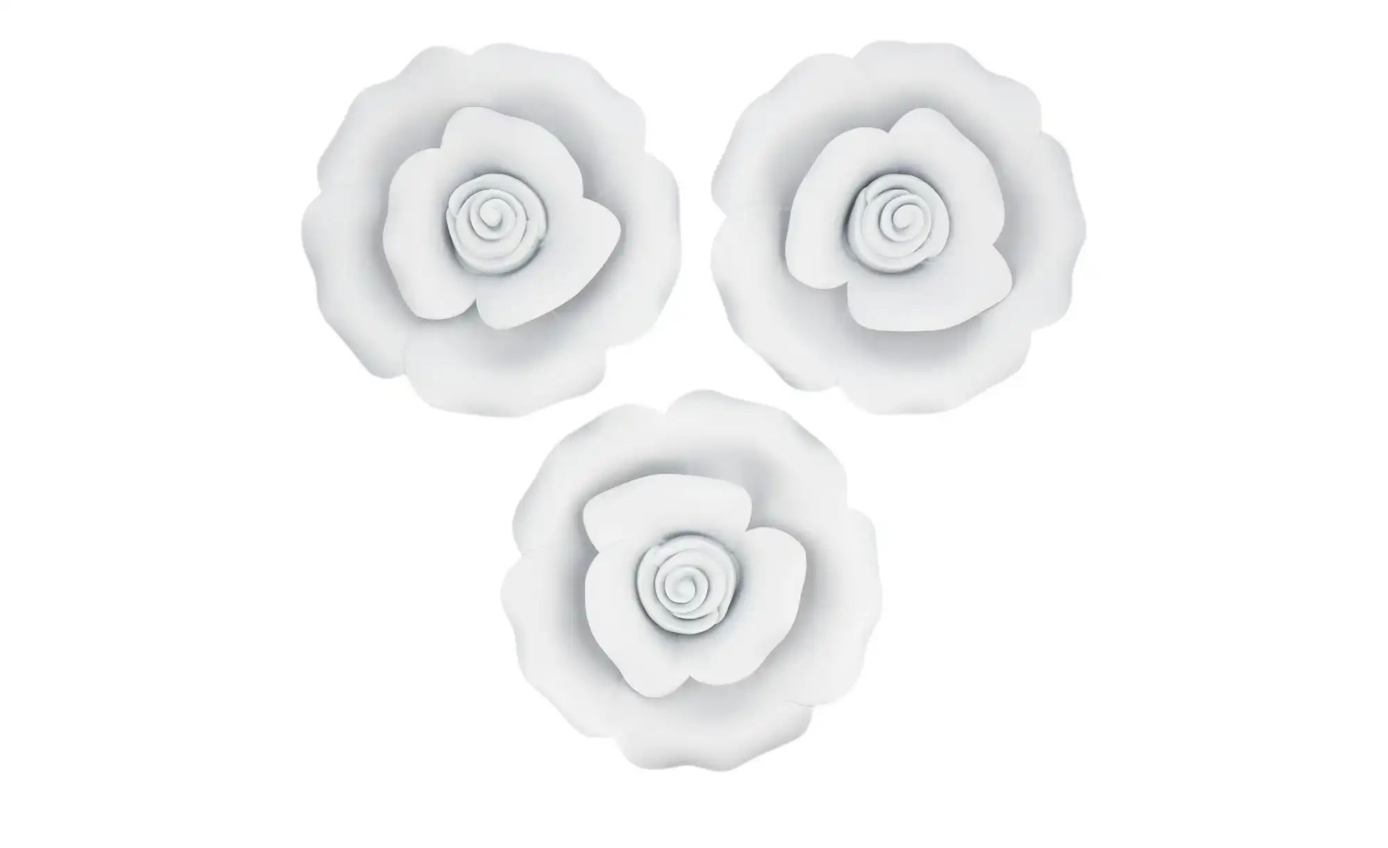 Wanddekoration, 3er-Set Rosen | Möbel Höffner