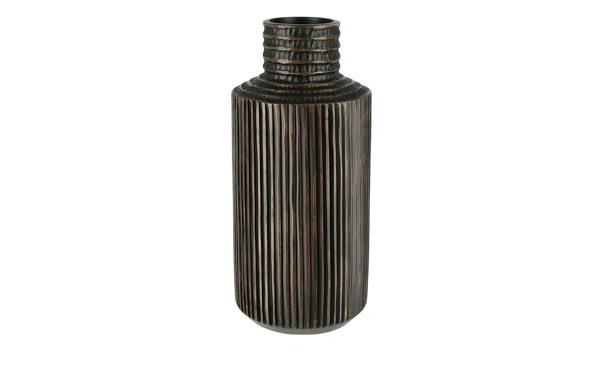 Vase   ¦ braun ¦ Polyresin (Kunstharz) ¦ Maße (cm): H: 35,5  Ø: 16.5 Access günstig online kaufen