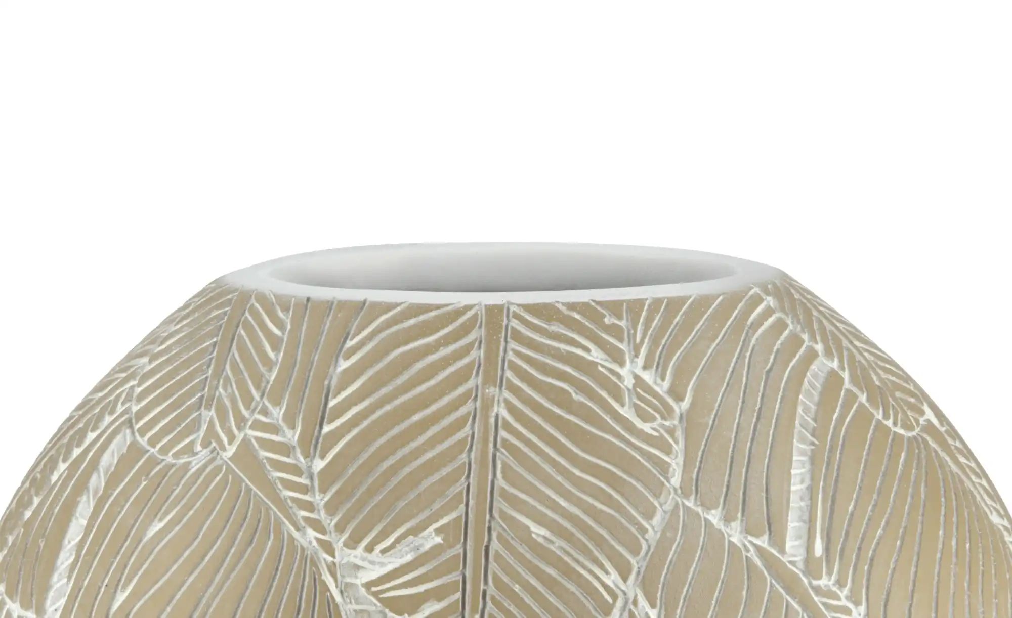 Deko Vase   ¦ beige ¦ Polyresin (Kunstharz) ¦ Maße (cm): B: 21 H: 30,5 T: 1 günstig online kaufen