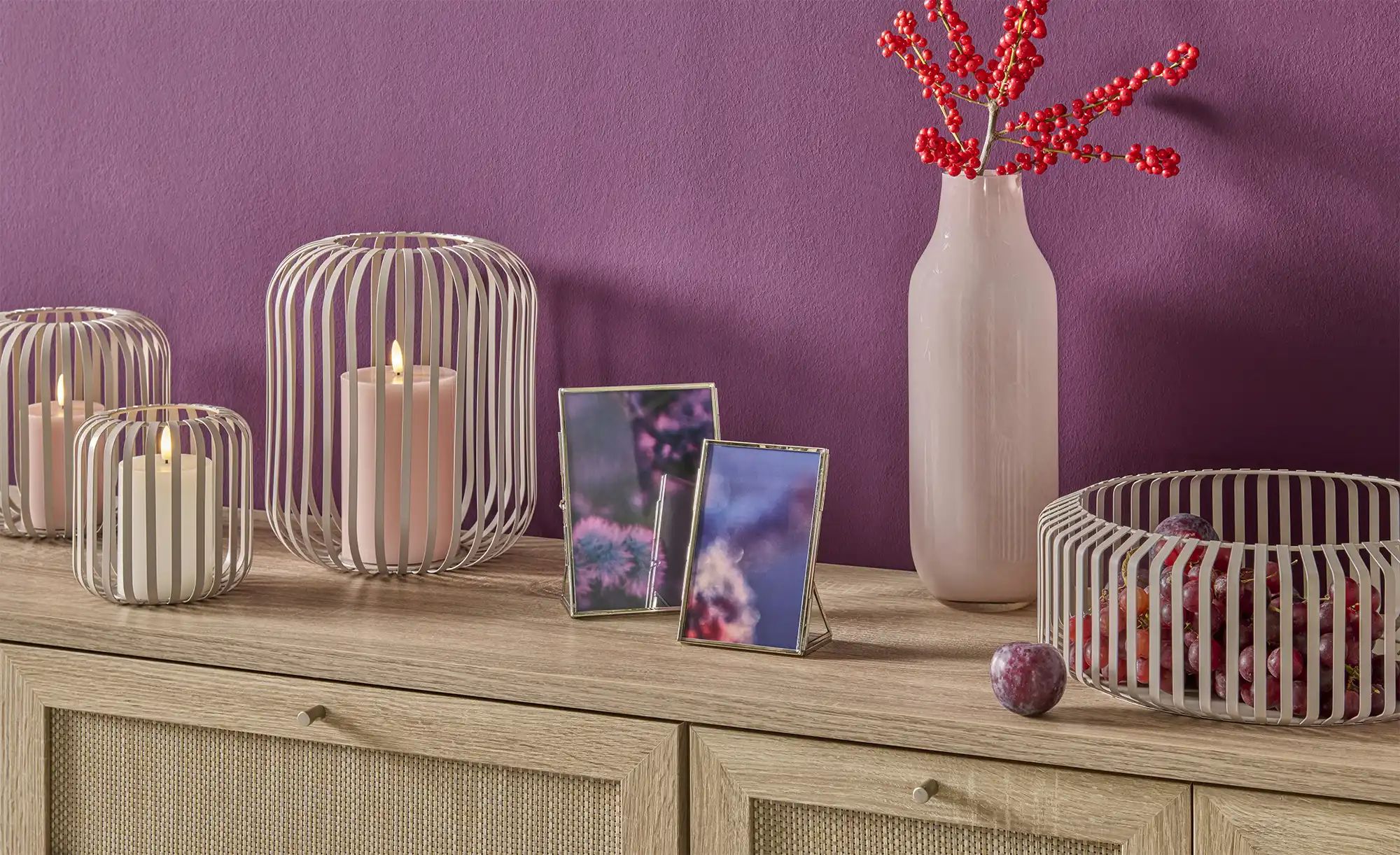 Thumbnail - Vase   ¦ rosa/pink ¦ Glas ¦ Maße (cm): H: 33,5  Ø: 11.5 Accessoires > Vasen - Höffner