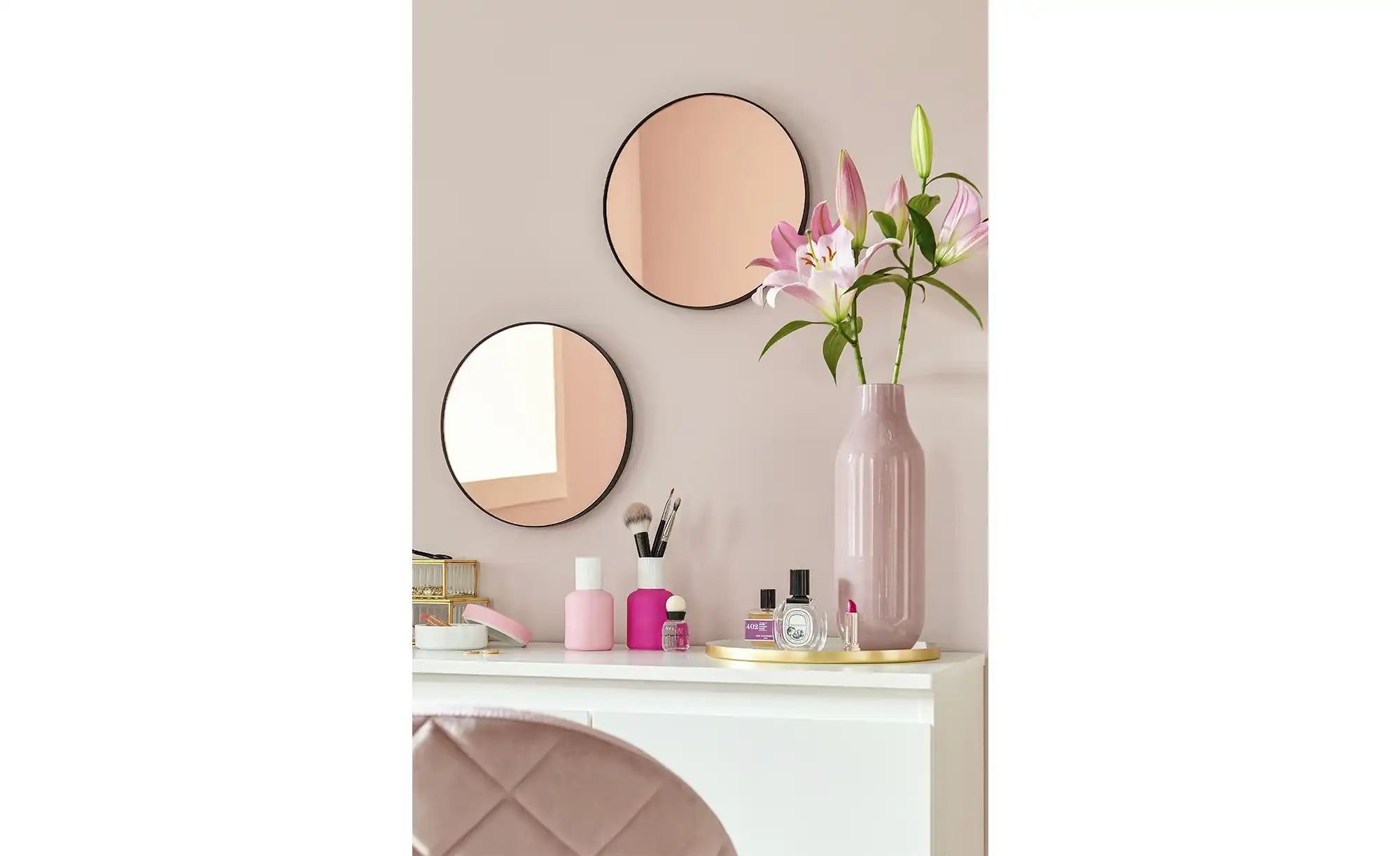 Thumbnail - Vase   ¦ rosa/pink ¦ Glas ¦ Maße (cm): H: 33,5  Ø: 11.5 Accessoires > Vasen - Höffner