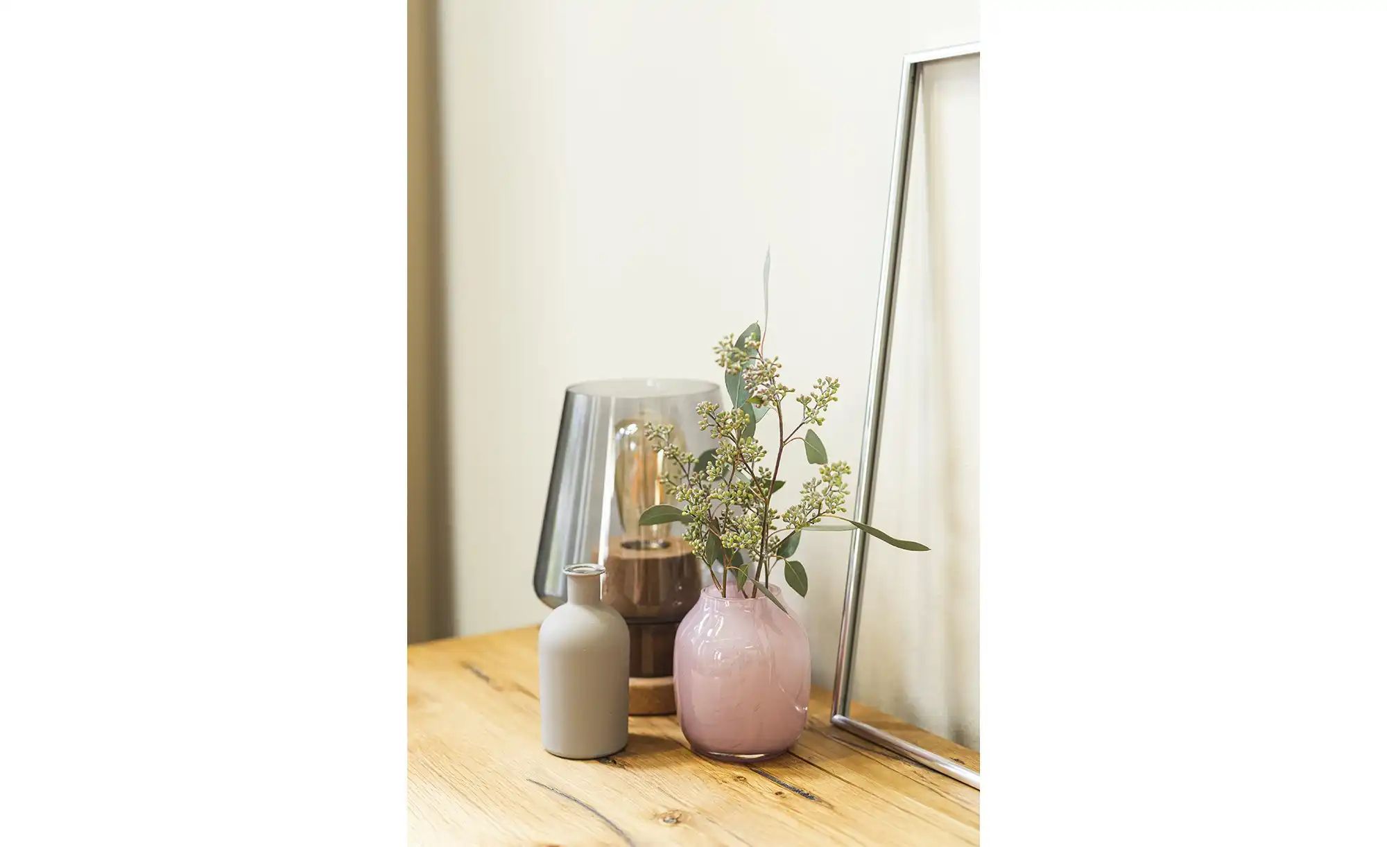 Vase   ¦ rosa/pink ¦ Glas ¦ Maße (cm): H: 11,5  Ø: 10 Accessoires > Vasen - günstig online kaufen