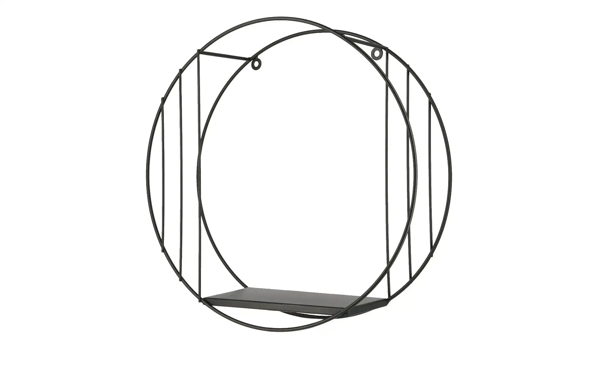 Thumbnail - Wandregal  2er Set   ¦ schwarz ¦ Maße (cm): T: 12.0  Ø: 40 Regale > Standregale - Höffner