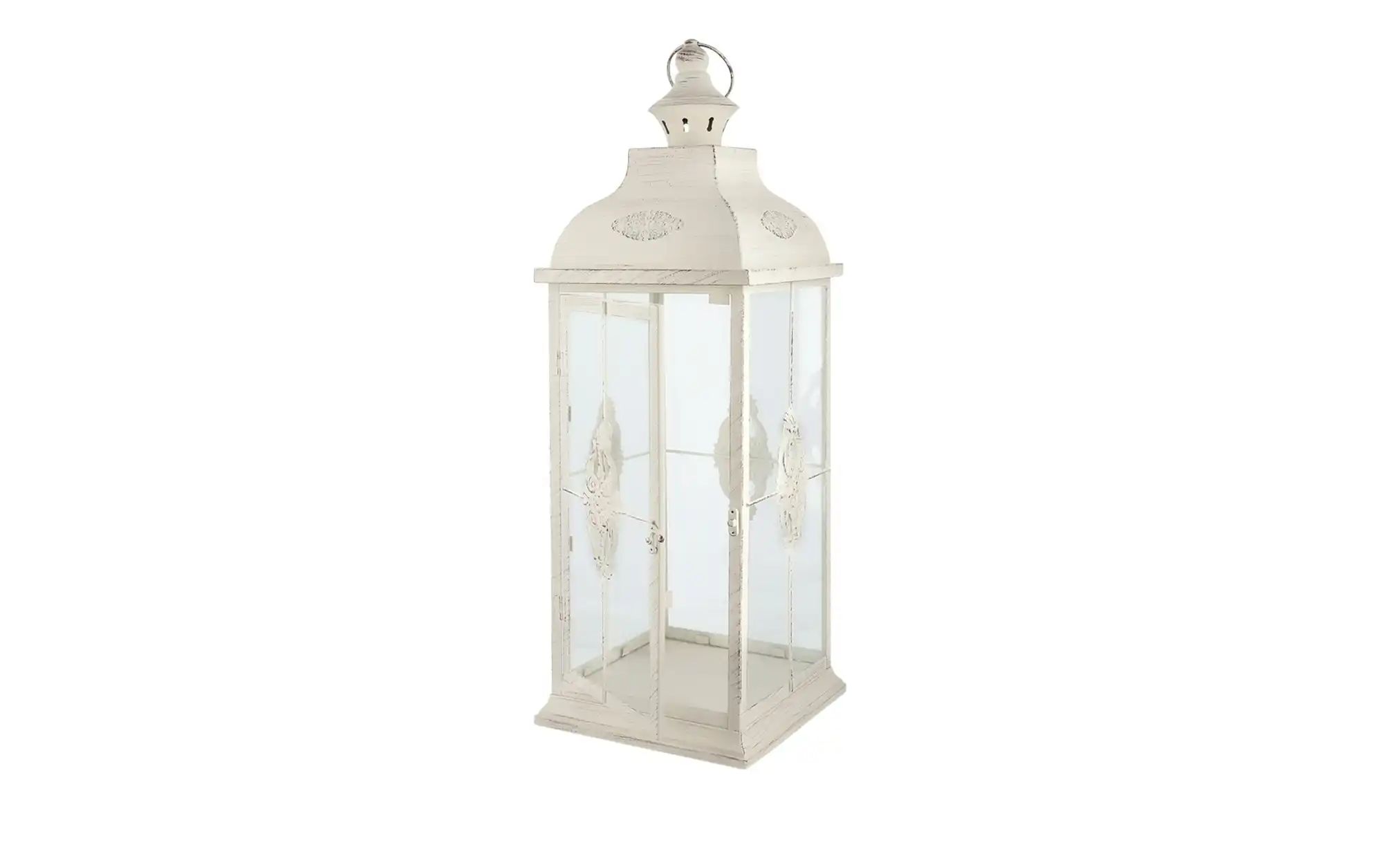 Laterne ¦ creme ¦ Glas, Metall ¦ Maße (cm): B: 24,5 H: 72 T: 24,5 Accessoir günstig online kaufen