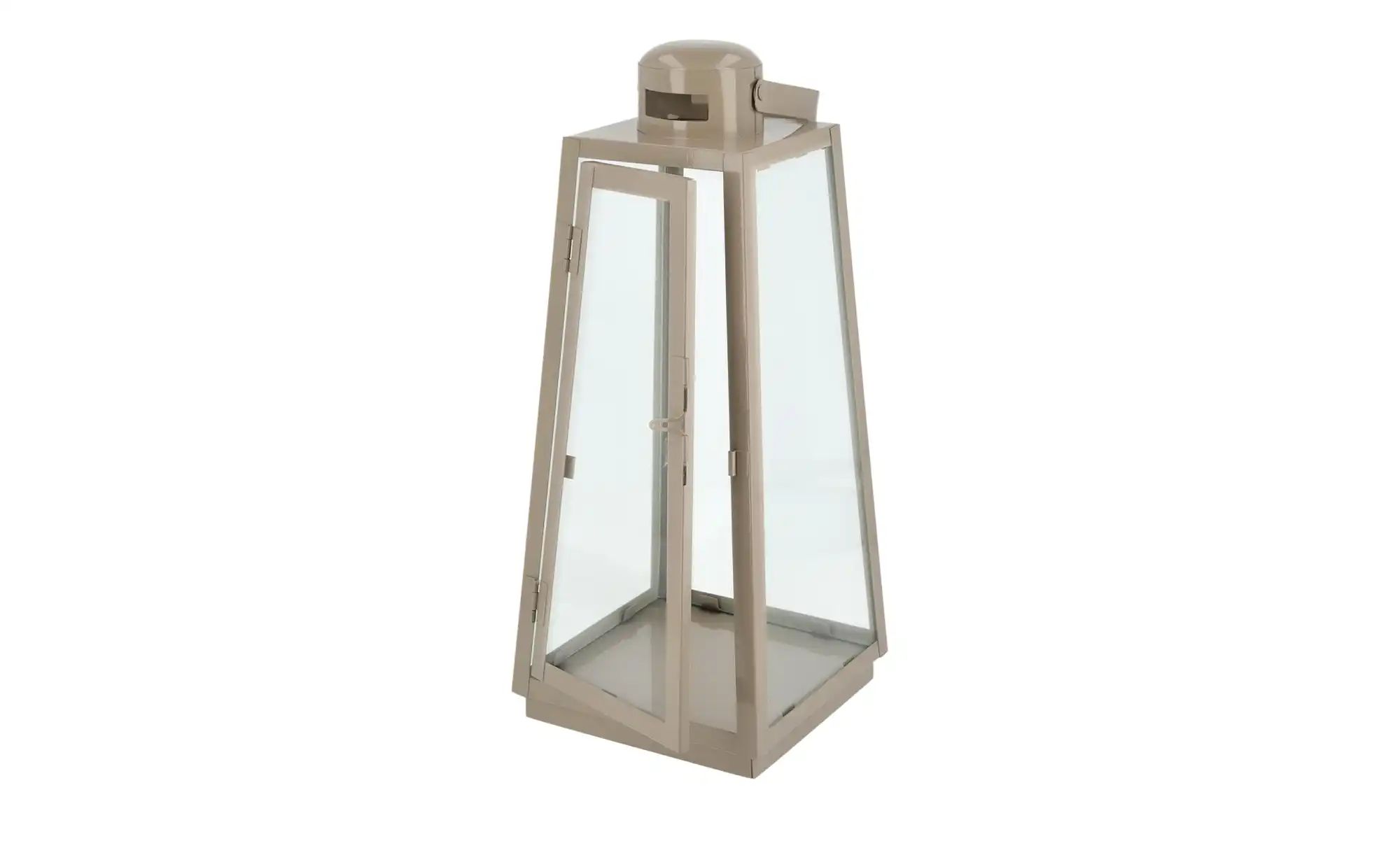 Laterne ¦ beige ¦ Metall, Glas ¦ Maße (cm): B: 16,2 H: 38,5 T: 16,2 Accesso günstig online kaufen