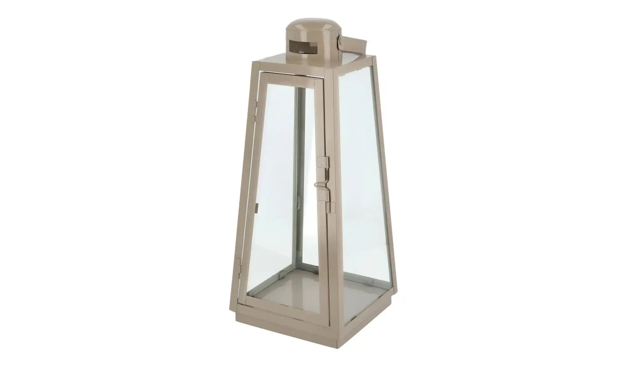 Laterne ¦ beige ¦ Metall, Glas ¦ Maße (cm): B: 16,2 H: 38,5 T: 16,2 Accesso günstig online kaufen