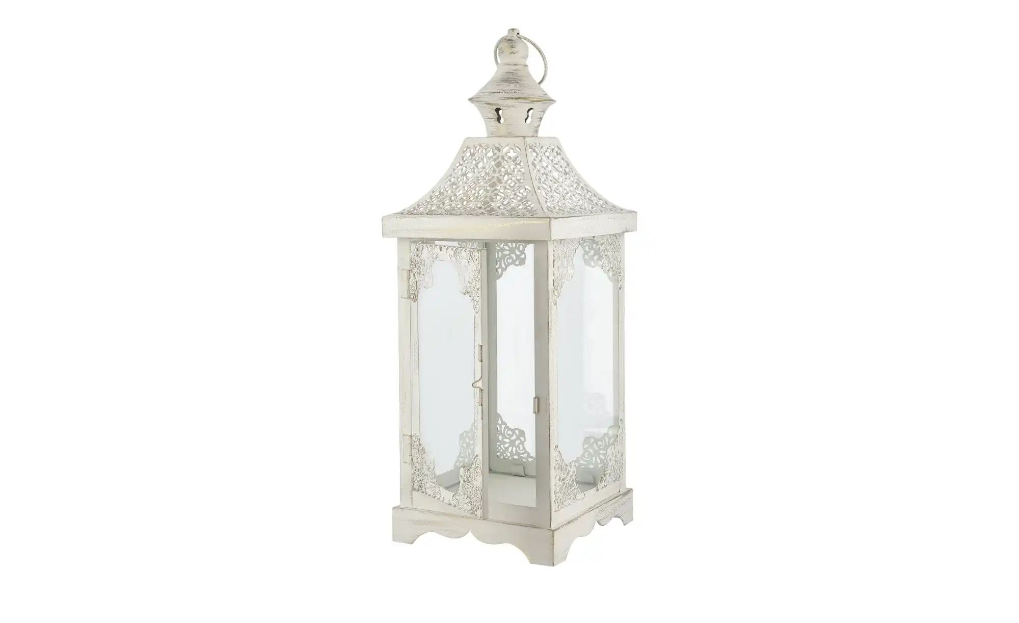 Laterne   ¦ creme ¦ Metall,Glas ¦ Maße (cm): B: 16,5 H: 45 T: 16.5 Accessoi günstig online kaufen