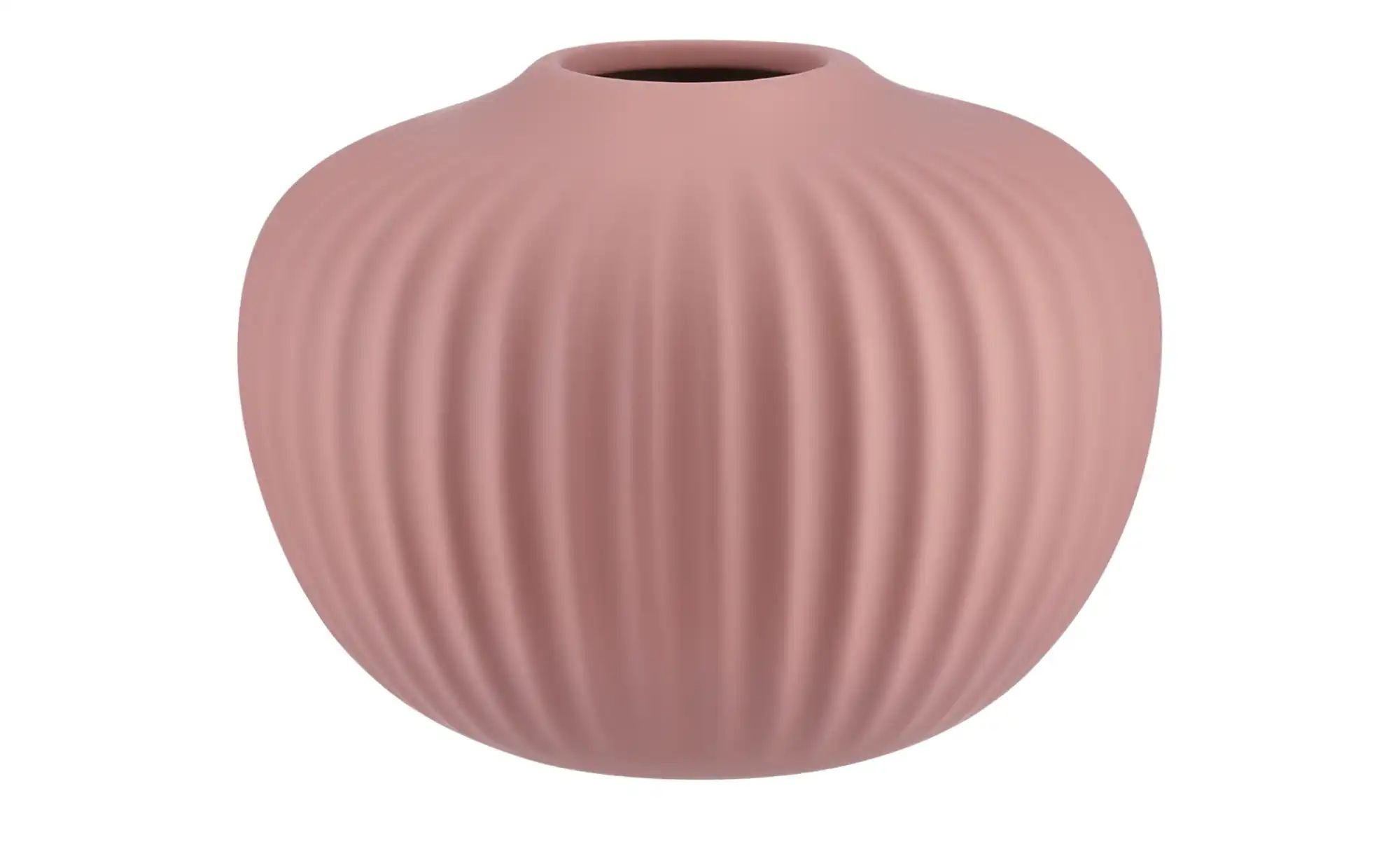 Vase   ¦ rosa/pink ¦ Steinzeug ¦ Maße (cm): H: 11  Ø: 15 Accessoires > Vase günstig online kaufen