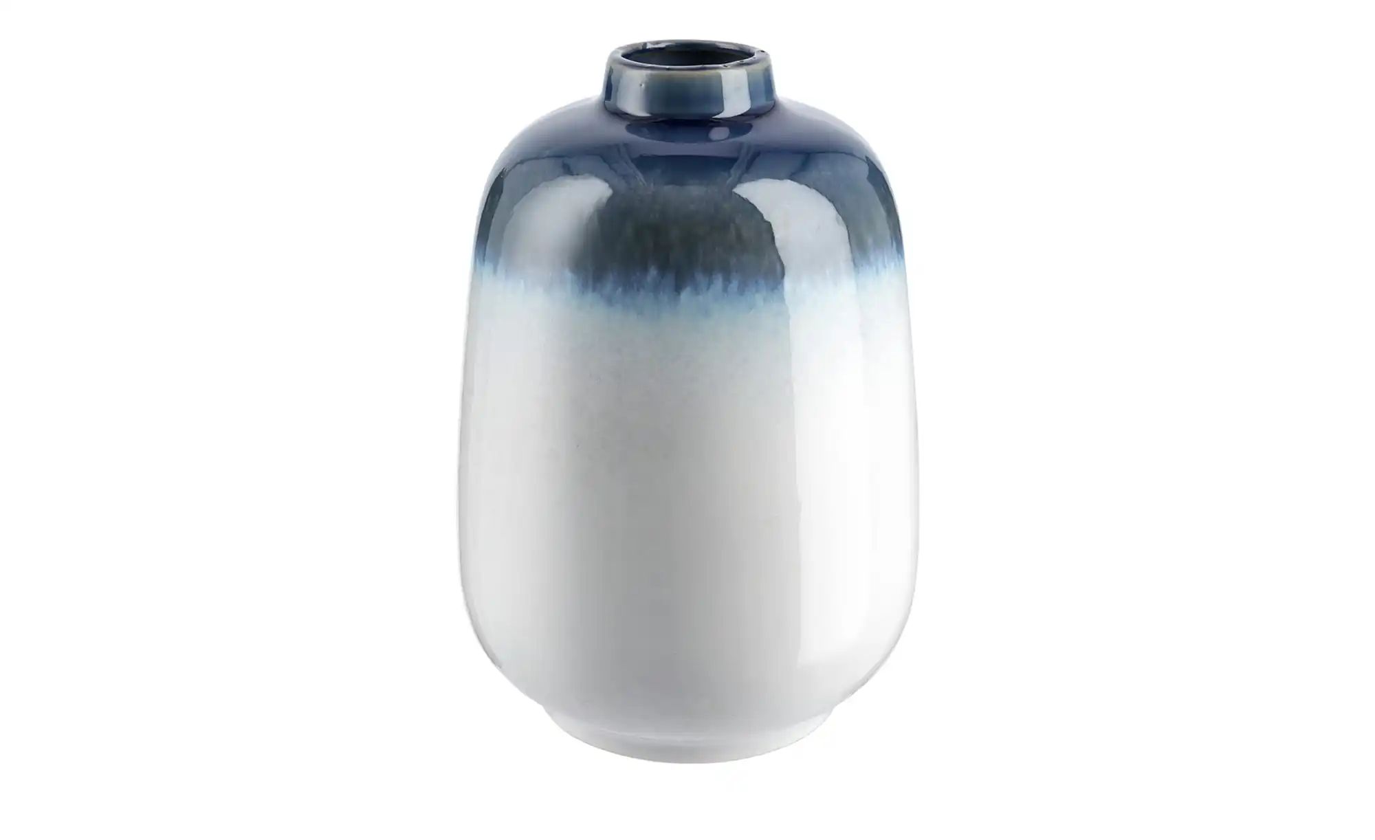 Vase ¦ blau ¦ Steingut ¦ Maße (cm): H: 22,5  Ø: 15.5 Accessoires > Vasen - günstig online kaufen