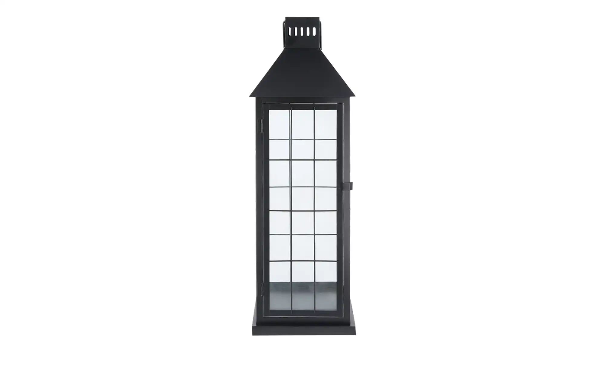 Laterne ¦ schwarz ¦ Glas, Eisen ¦ Maße (cm): B: 19,5 H: 60,5 T: 19,5 Access günstig online kaufen