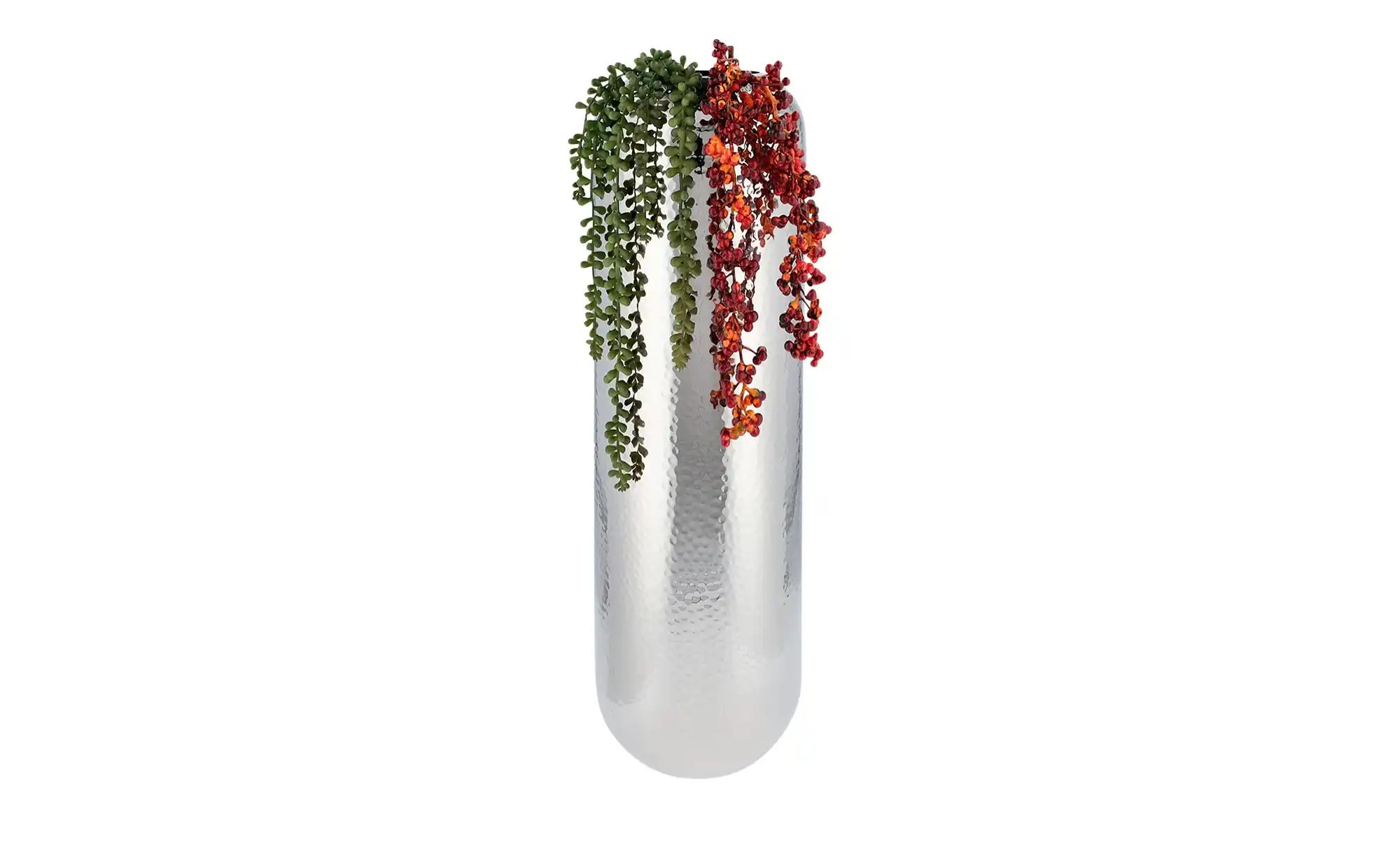 Vase   ¦ silber ¦ Stahl ¦ Maße (cm): H: 60  Ø: 20 Accessoires > Vasen - Höf günstig online kaufen