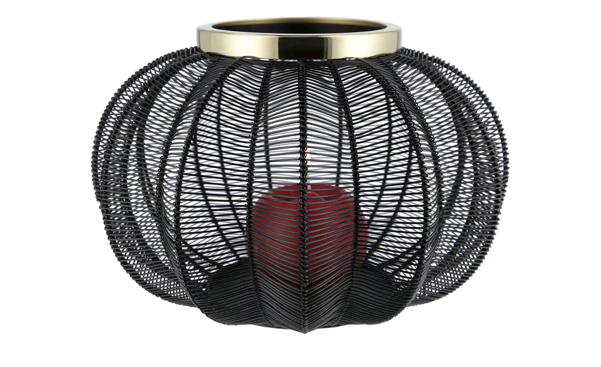 Windlicht   ¦ schwarz ¦ Eisendraht,Metall ¦ Maße (cm): H: 21,5  Ø: 33 Acces günstig online kaufen