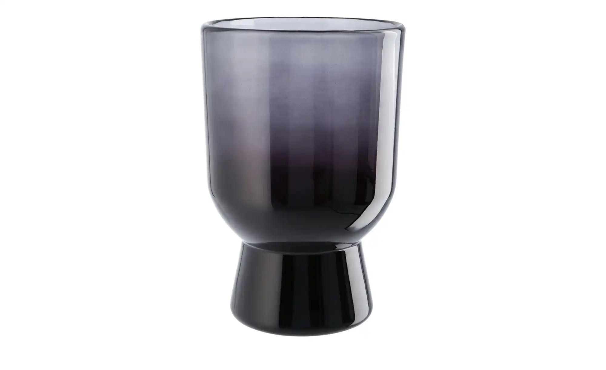 Vase ¦ grau ¦ Glas ¦ Maße (cm): H: 23  Ø: 15 Accessoires > Vasen - Höffner günstig online kaufen