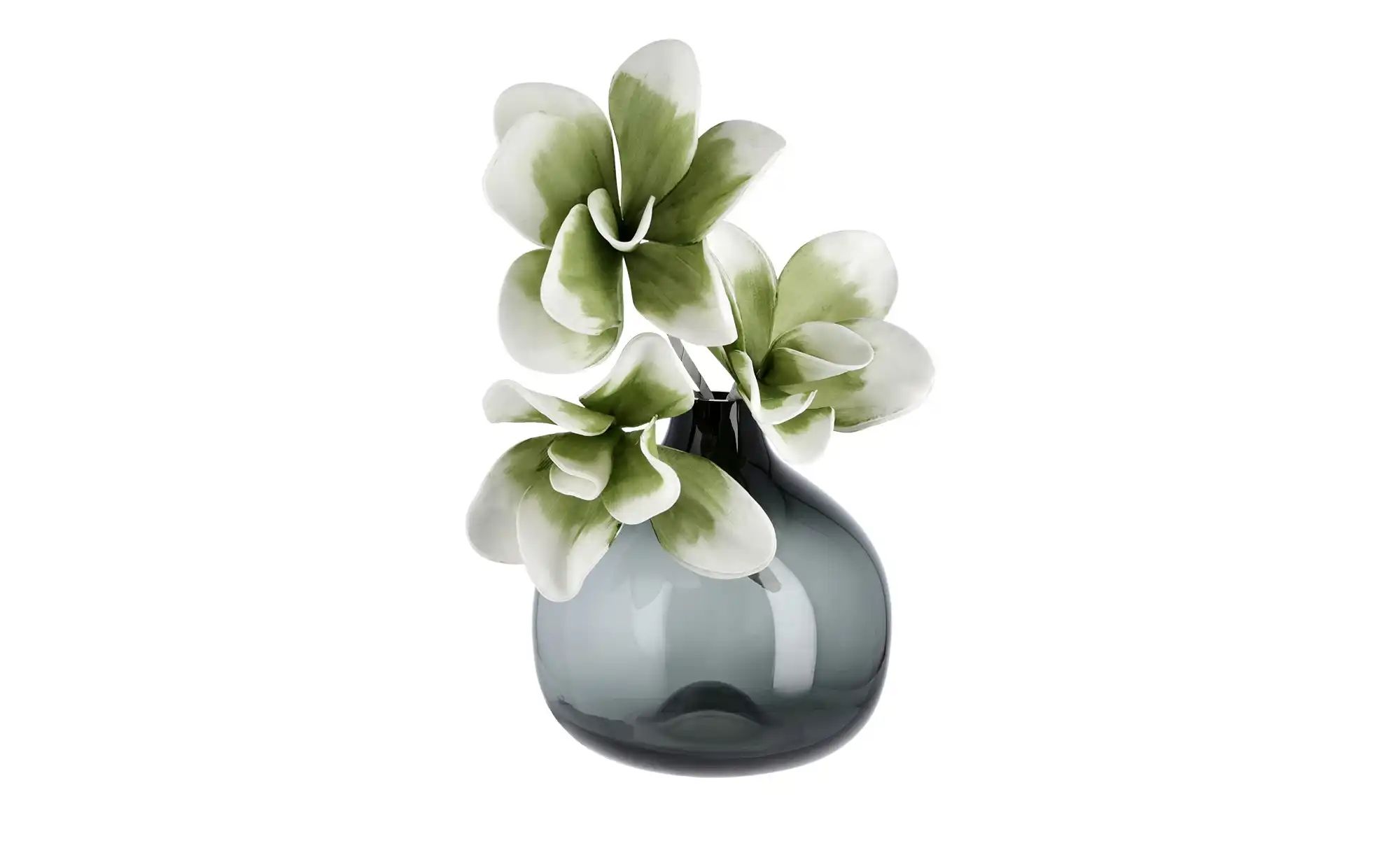 Peill+Putzler Vase ¦ grau ¦ Glas ¦ Maße (cm): H: 19  Ø: 18 Accessoires > Va günstig online kaufen