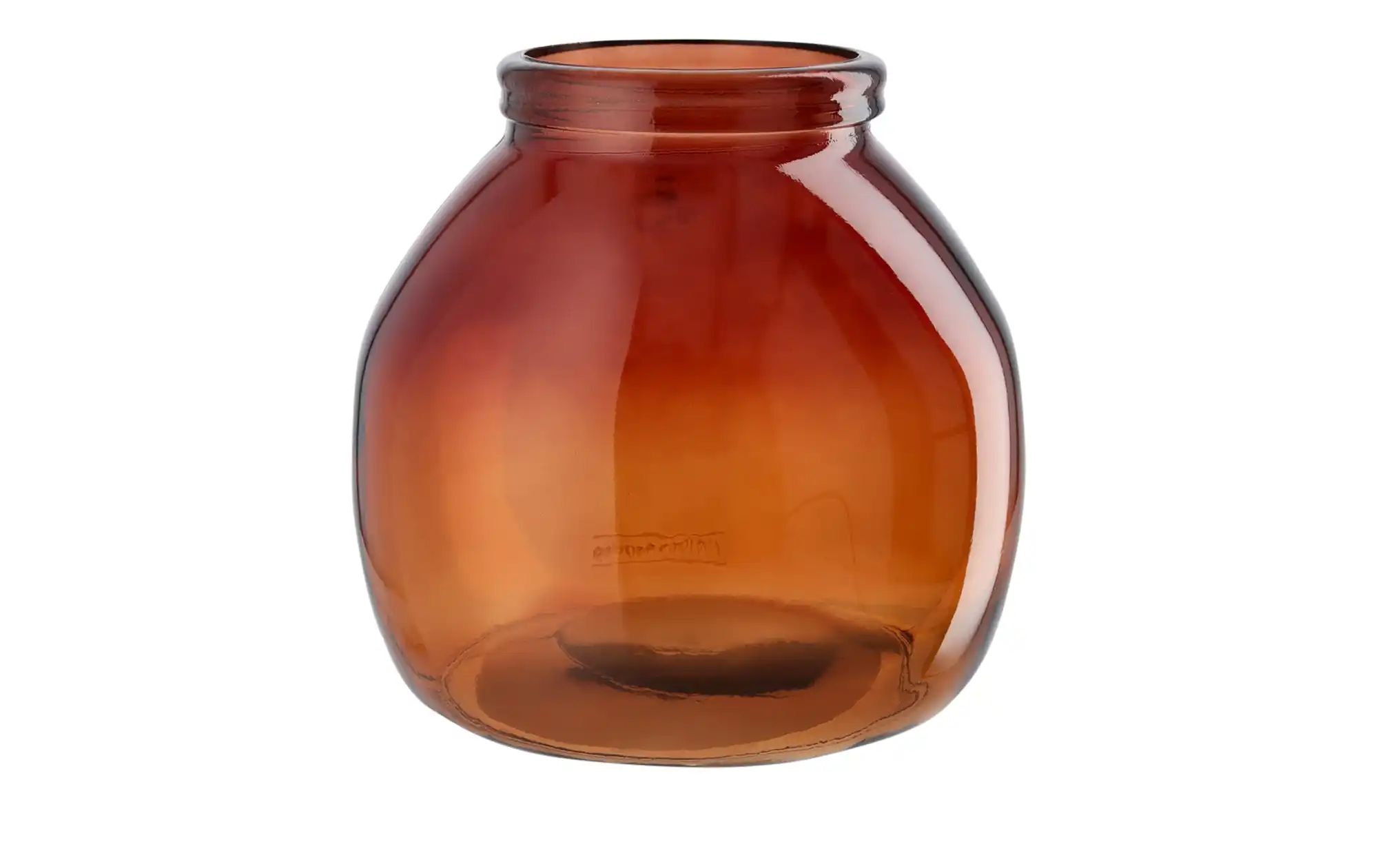 Vase ¦ braun ¦ Glas ¦ Maße (cm): H: 20  Ø: 21 Accessoires > Vasen - Höffner günstig online kaufen