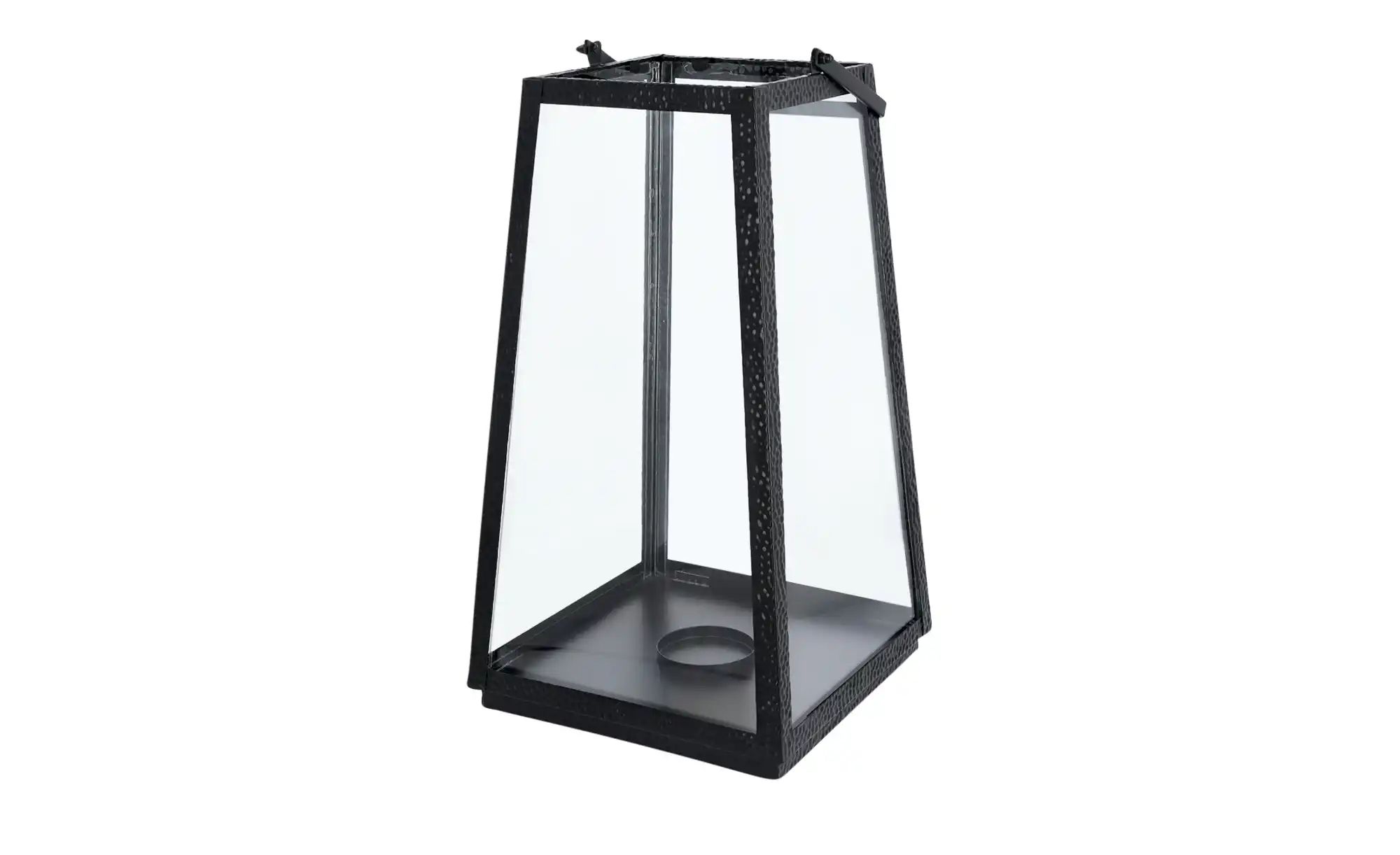 Laterne ¦ schwarz ¦ Glas, Eisen ¦ Maße (cm): B: 28 H: 52 T: 28 Accessoires günstig online kaufen