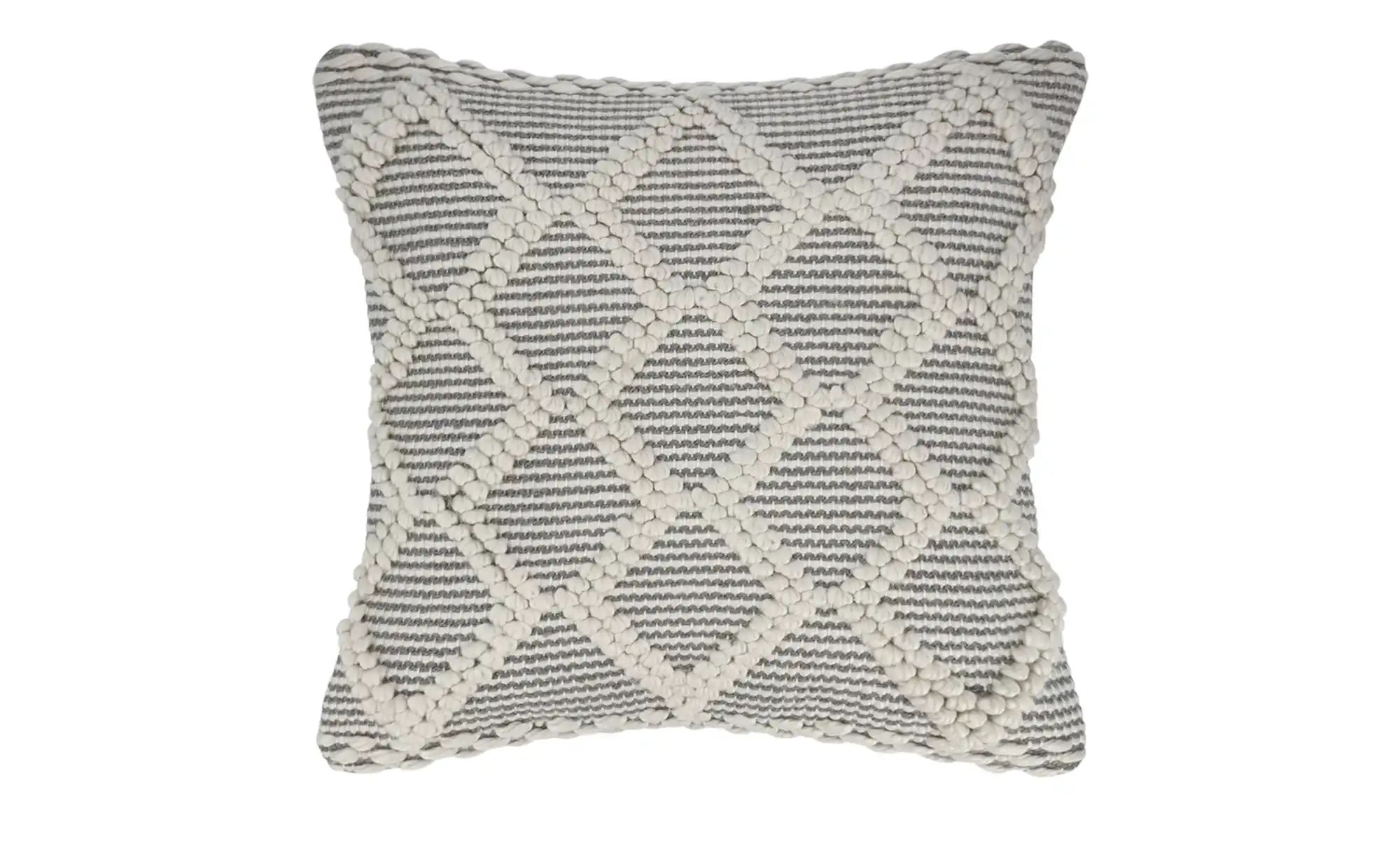 HOME STORY Kissen  Grobflechtoptik ¦ beige ¦ Maße (cm): B: 45 Dekokissen & günstig online kaufen