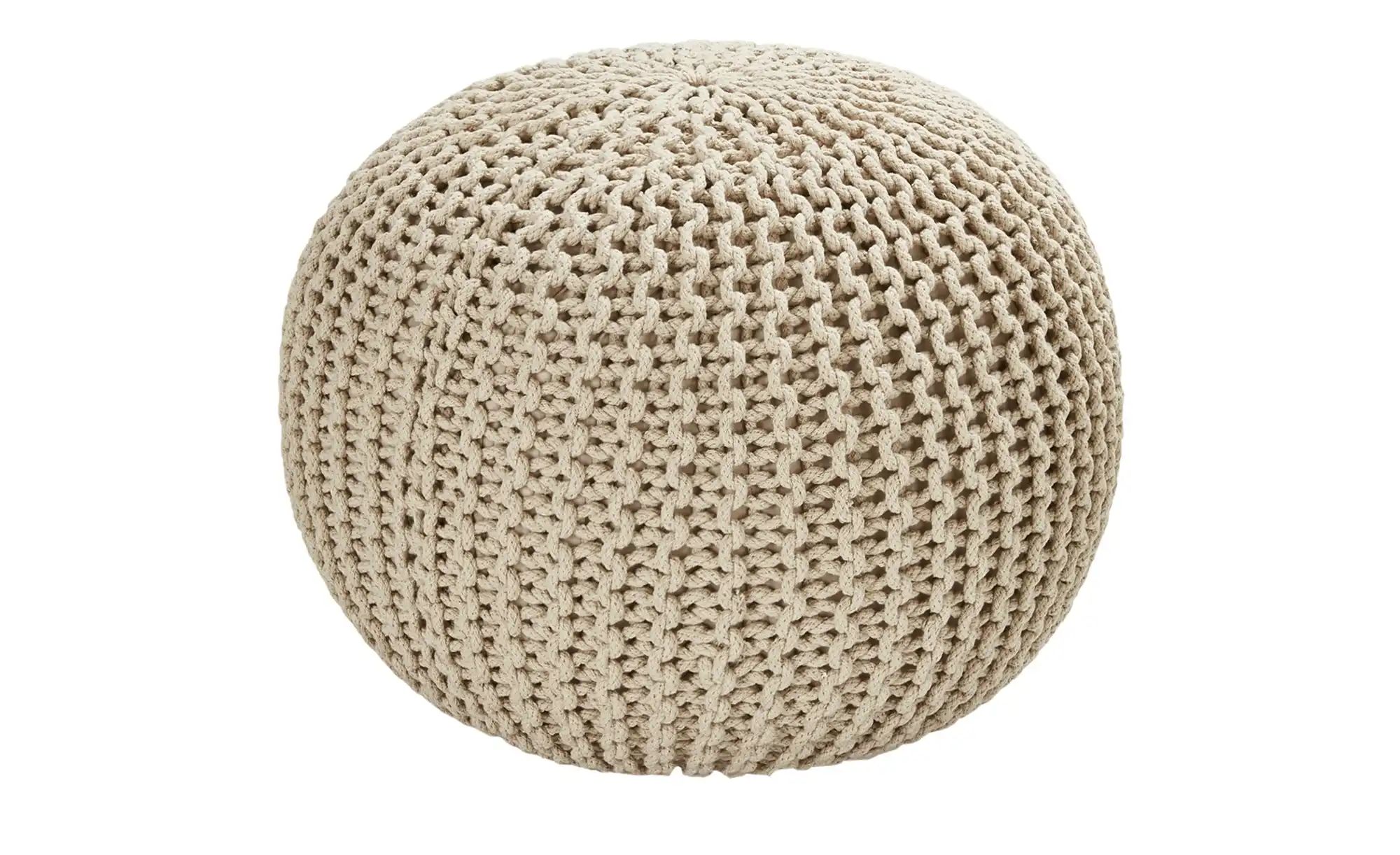 como Strickpouf   ¦ creme ¦ Maße (cm): H: 45  Ø: 65 Dekokissen & Decken > K günstig online kaufen