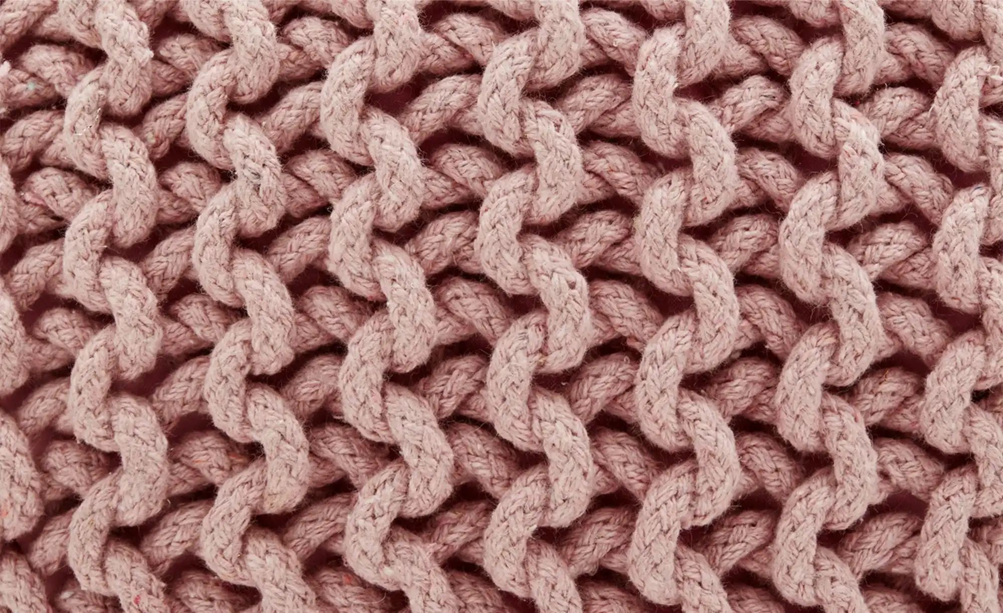 como Strickpouf ¦ rosa/pink ¦ Maße (cm): H: 38  Ø: 50 Dekokissen & Decken > günstig online kaufen