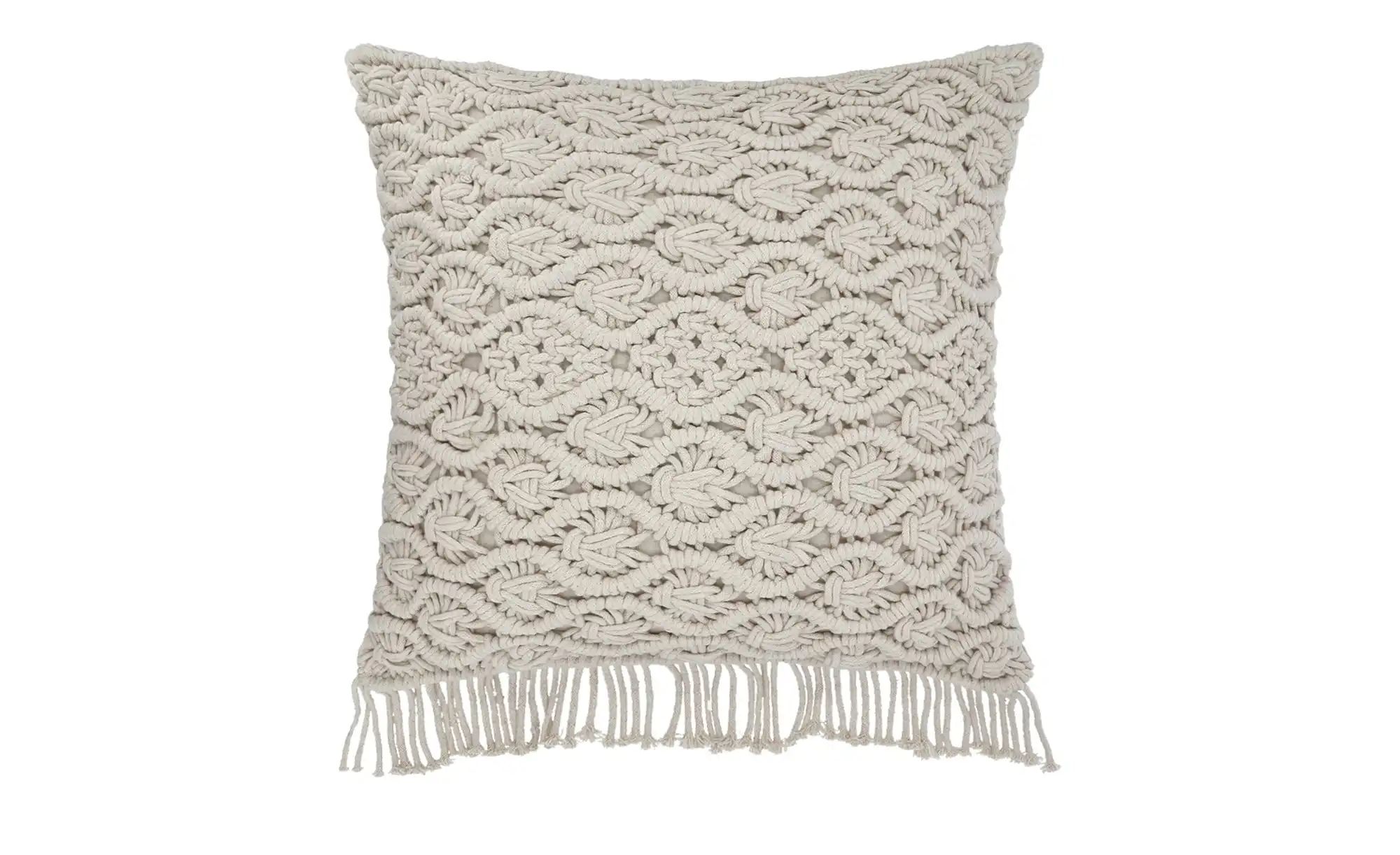 como Kissen  Macrameoptik ¦ beige ¦ Maße (cm): B: 45 Dekokissen & Decken > günstig online kaufen