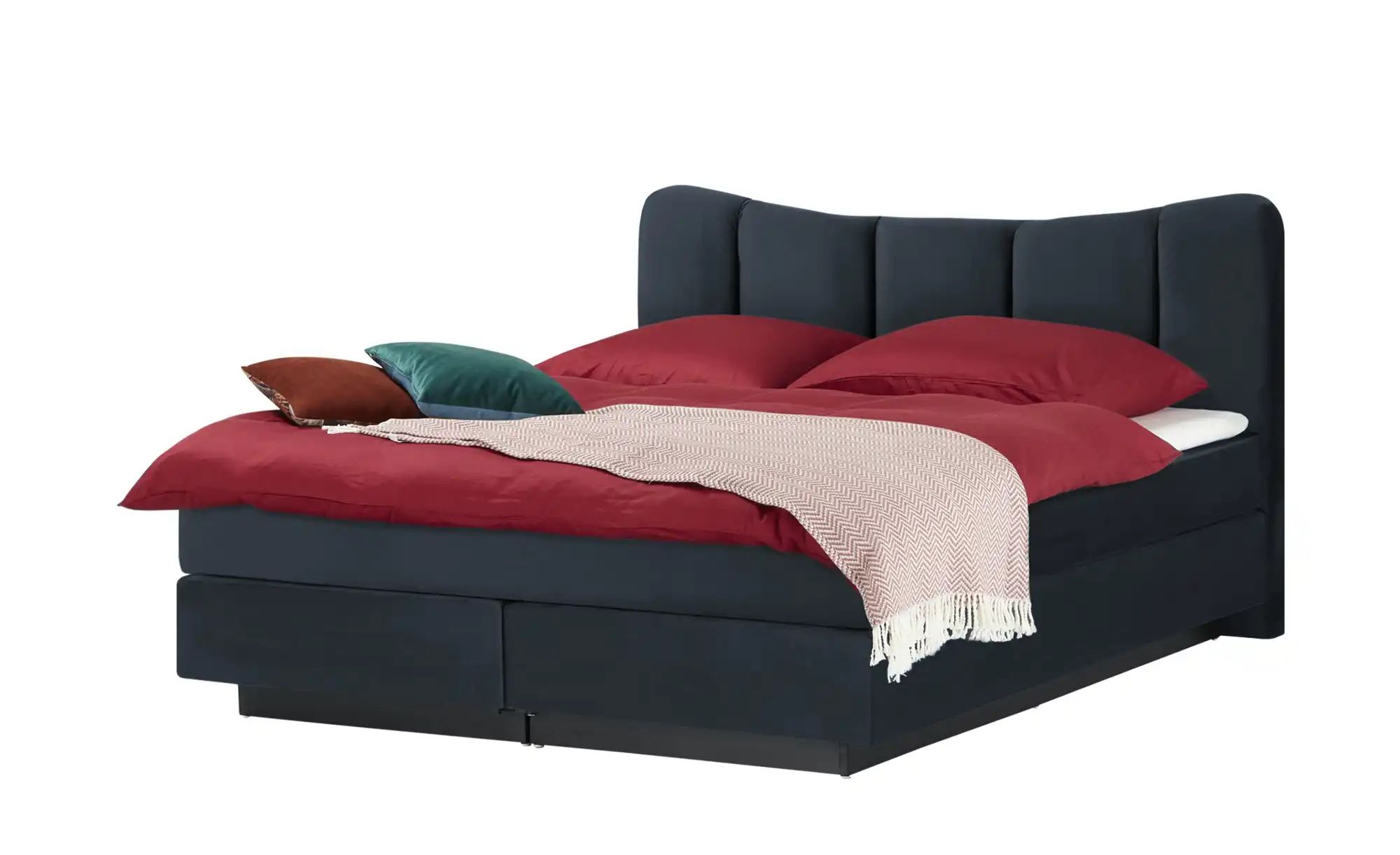 Boxspringbett  Dalur ¦ blau ¦ Maße (cm): B: 140 H: 110 Betten > Einzelbette günstig online kaufen