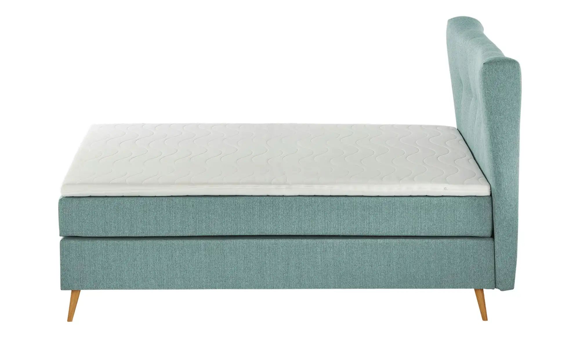 Boxspringbett  Ferill ¦ blau ¦ Maße (cm): B: 217 H: 122 Betten > Boxspringb günstig online kaufen